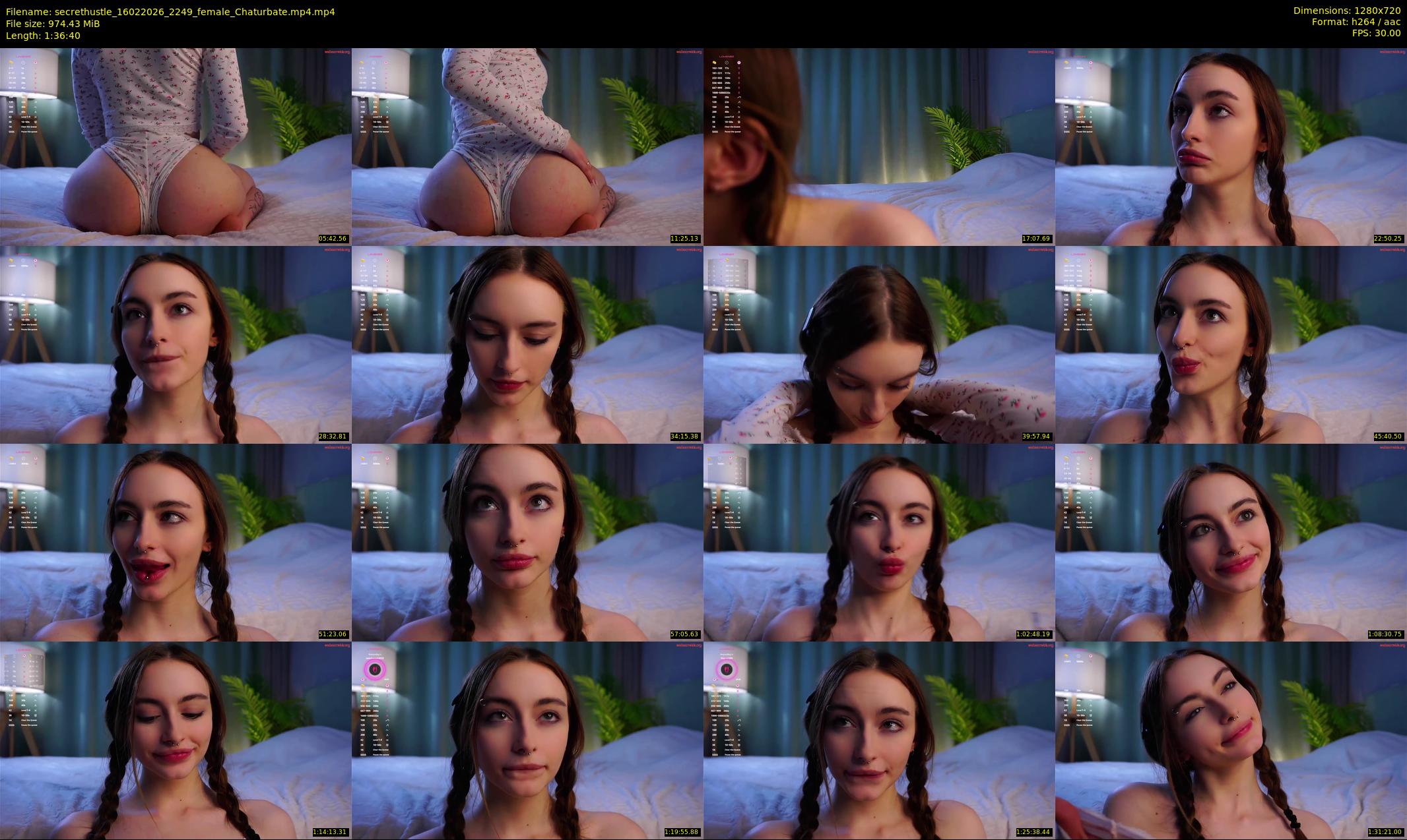 secrethustle — 97 minute Chaturbate female cam show recording, 720p, Feb 16, 2026