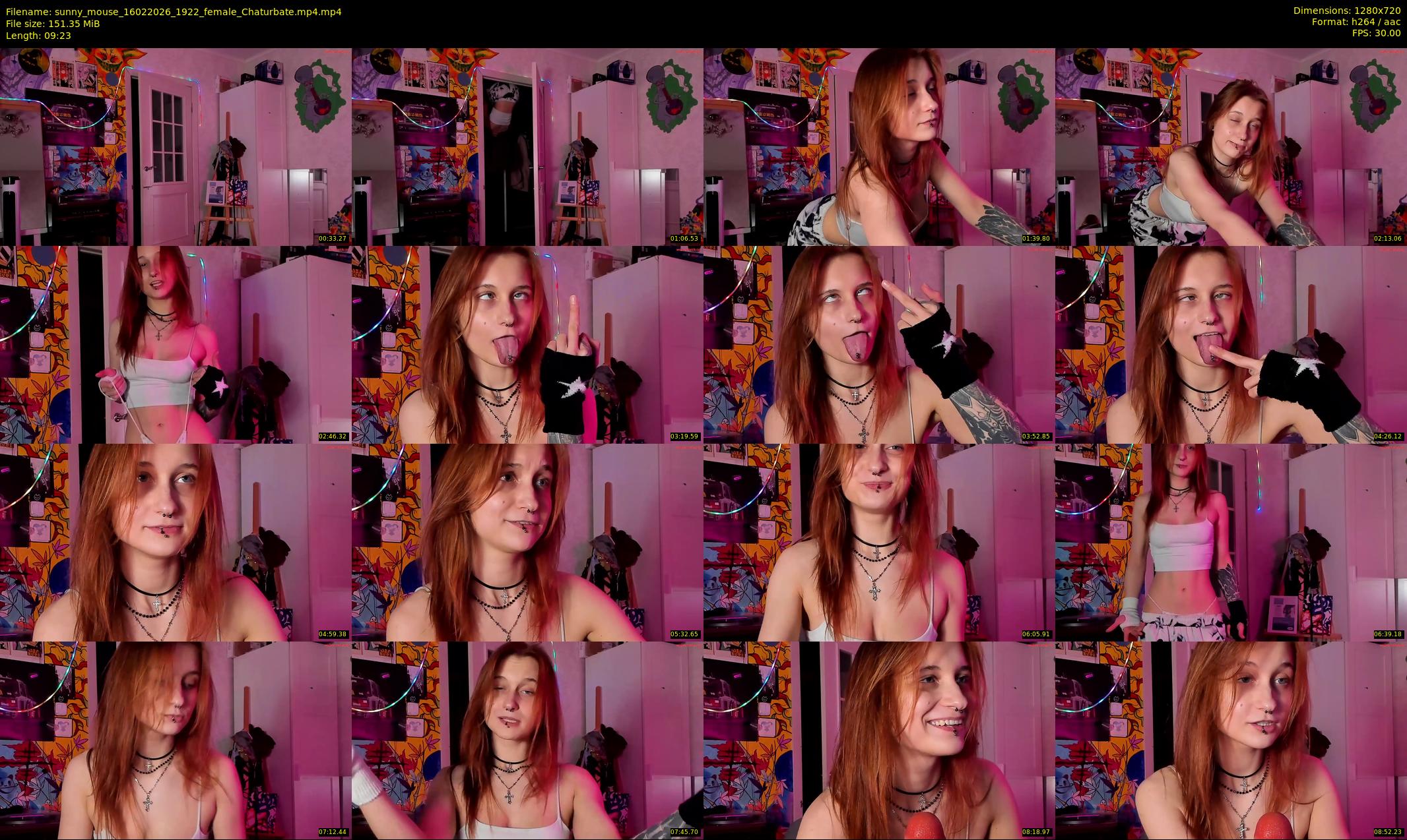 sunny_mouse — 10 minute Chaturbate female cam show recording, 720p, Feb 16, 2026