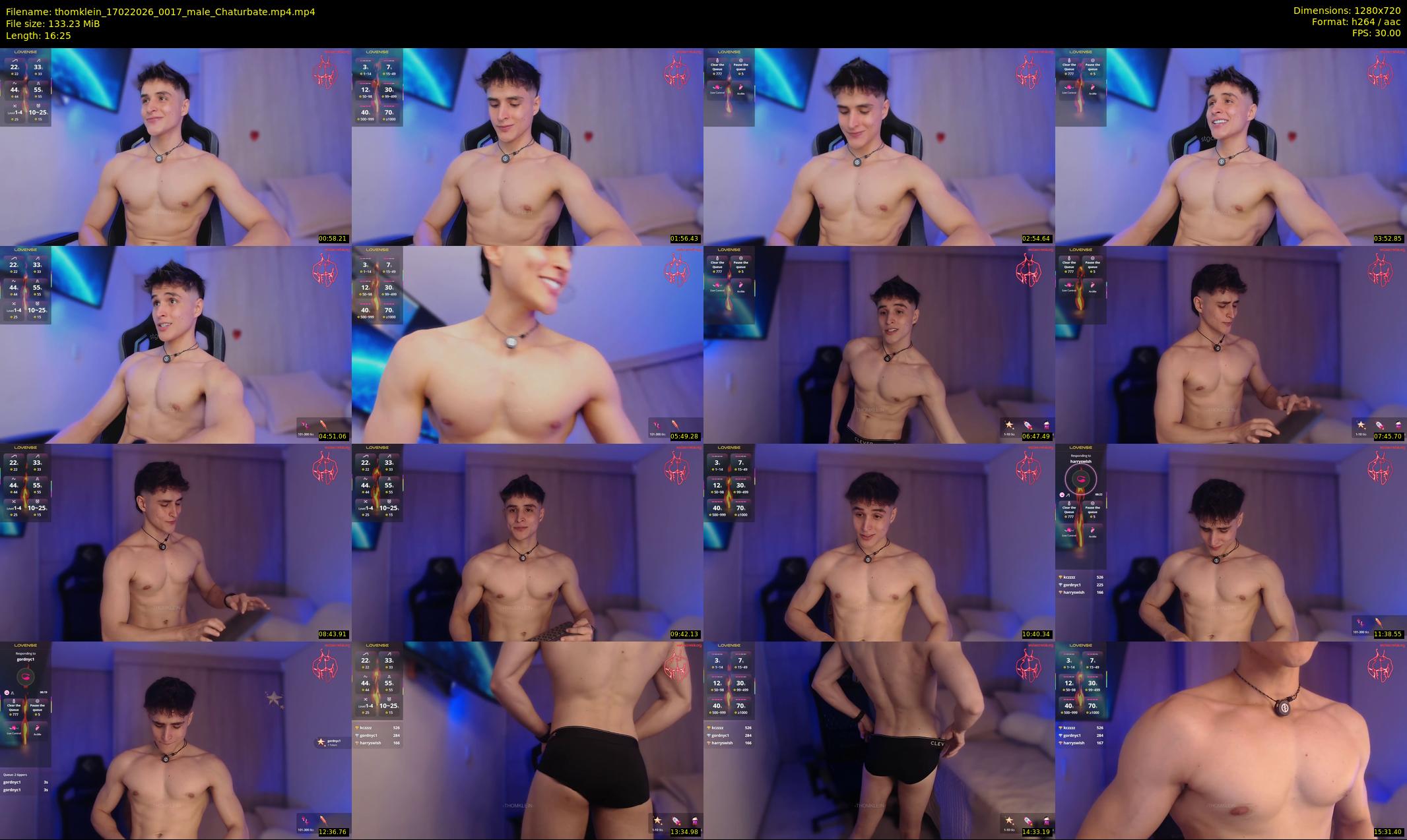 thomklein — 17 minute Chaturbate male cam show recording, 720p, Feb 17, 2026