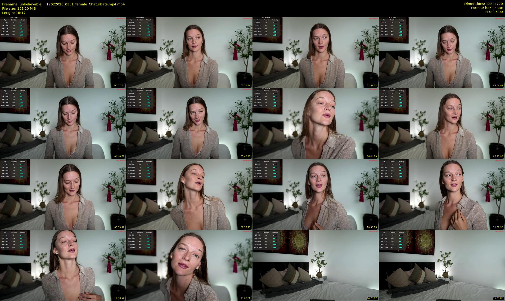 unbelievable__ — 17 minute Chaturbate female cam show recording, 720p, Feb 17, 2026