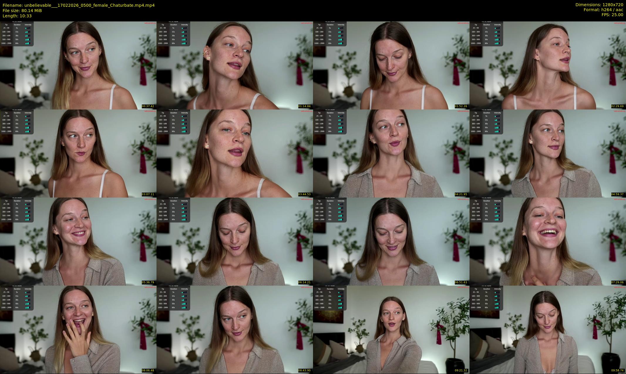 unbelievable__ — 11 minute Chaturbate female cam show recording, 720p, Feb 17, 2026