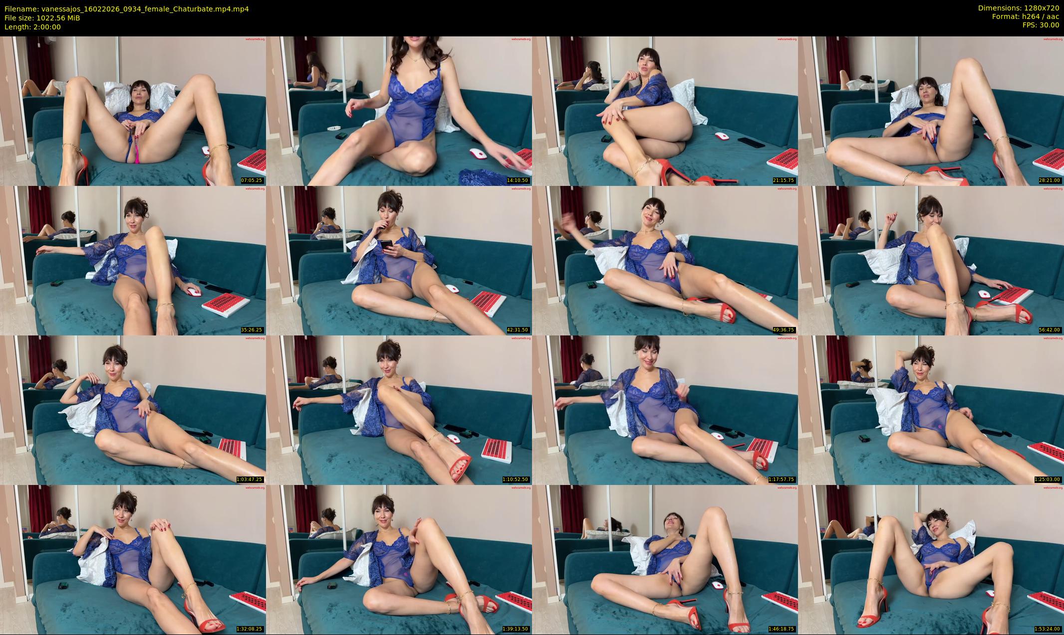 vanessajos — 120 minute Chaturbate female cam show recording, 720p, Feb 16, 2026