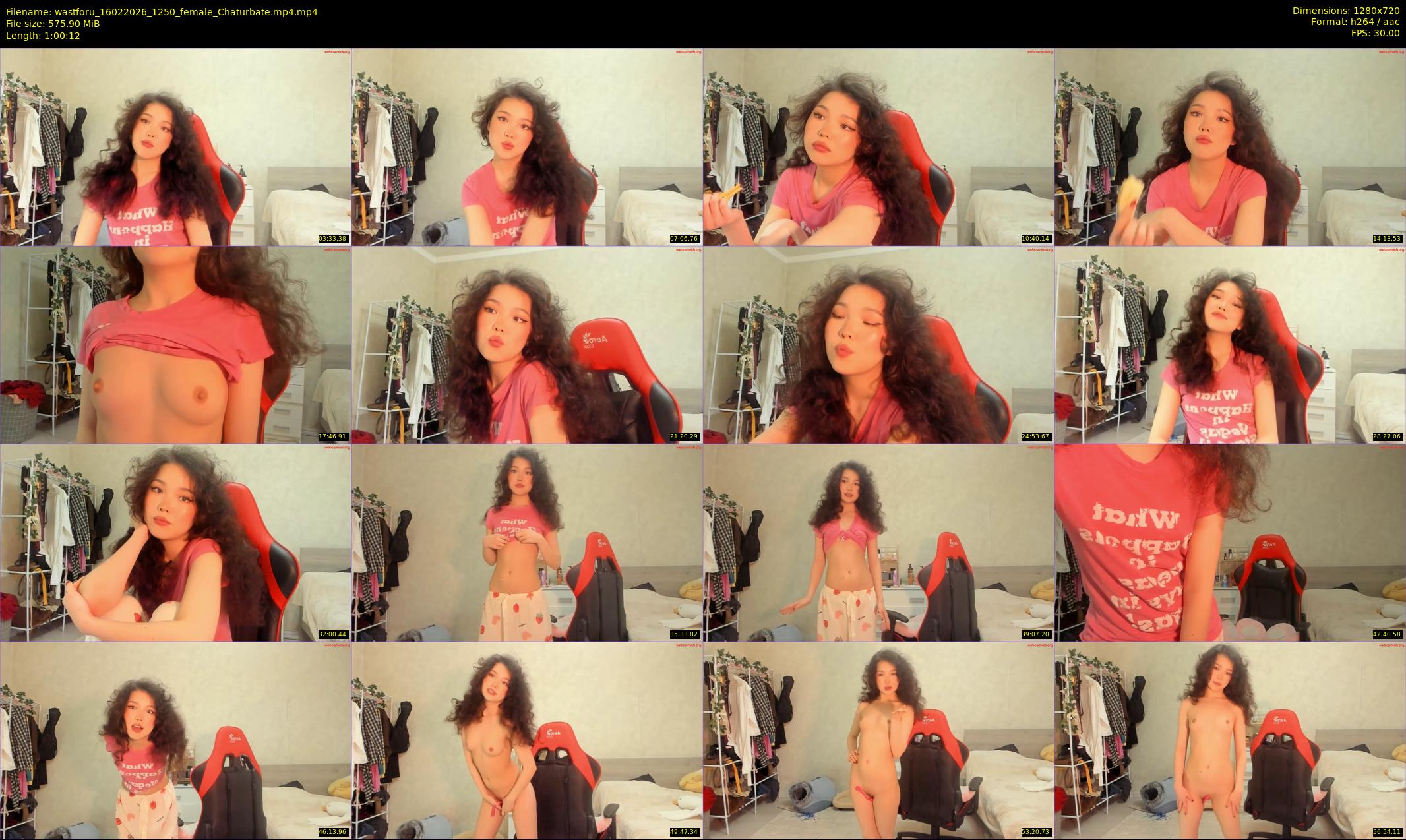wastforu — 61 minute Chaturbate female cam show recording, 720p, Feb 16, 2026