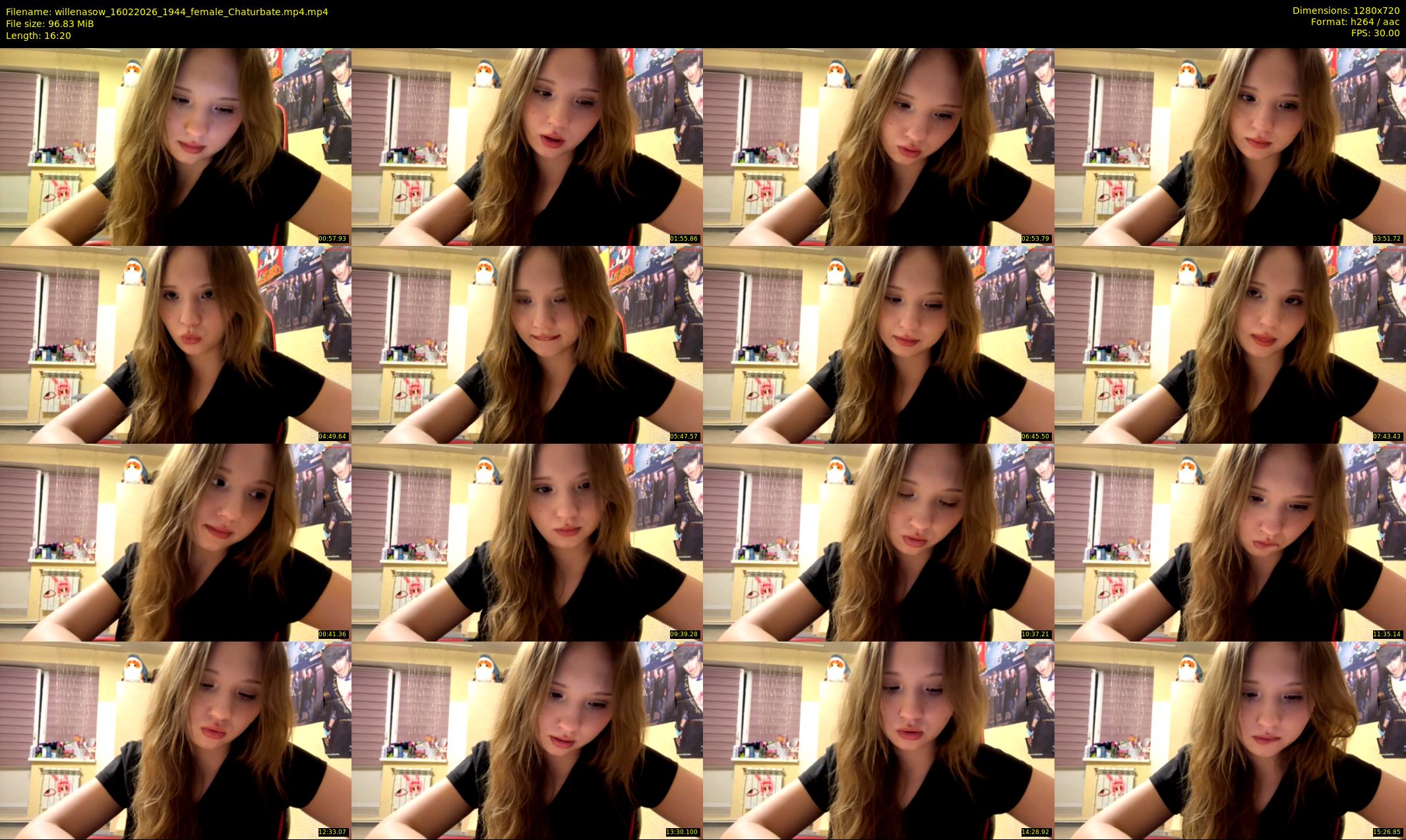 willenasow — 17 minute Chaturbate female cam show recording, 720p, Feb 16, 2026