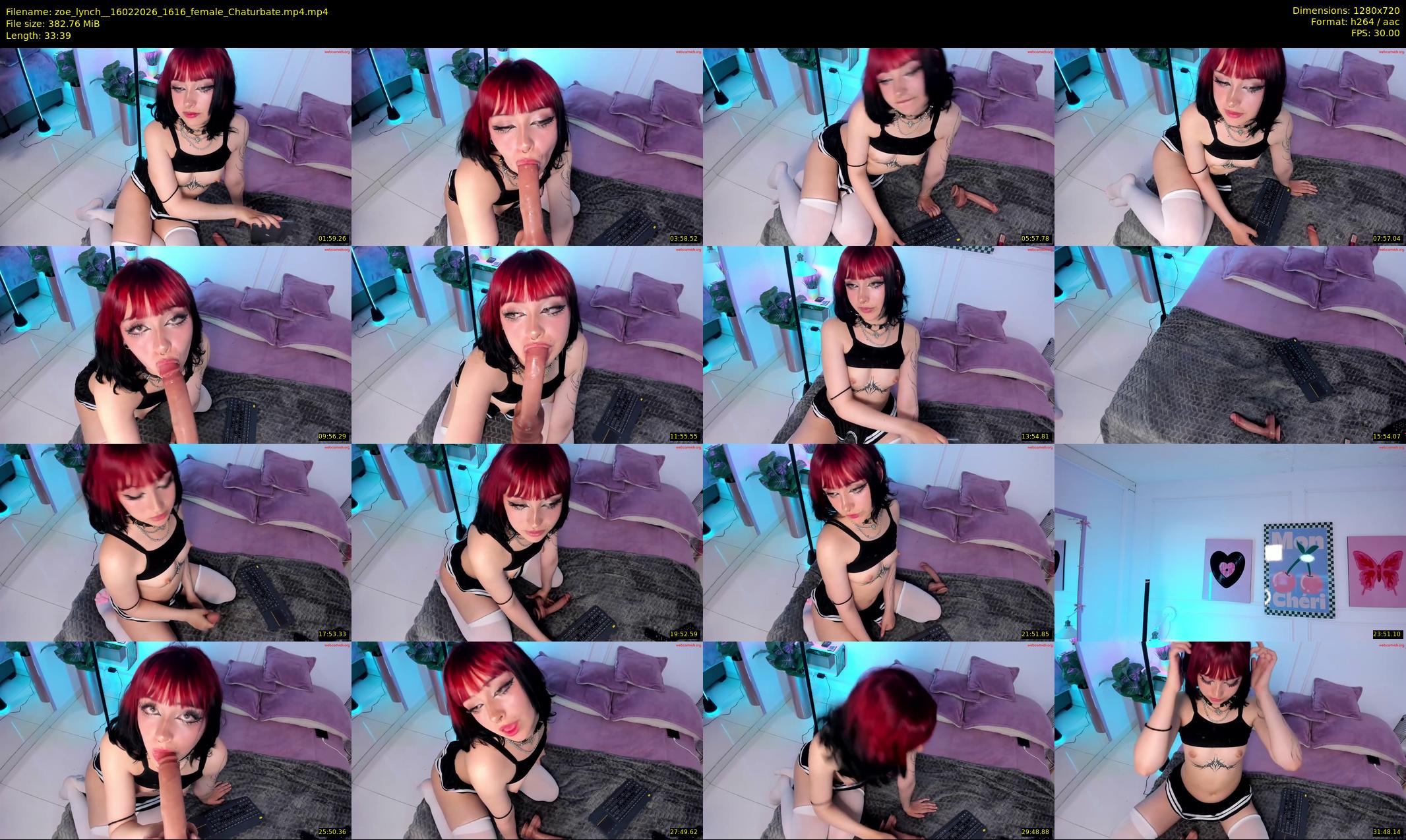 zoe_lynch_ — 34 minute Chaturbate female cam show recording, 720p, Feb 16, 2026