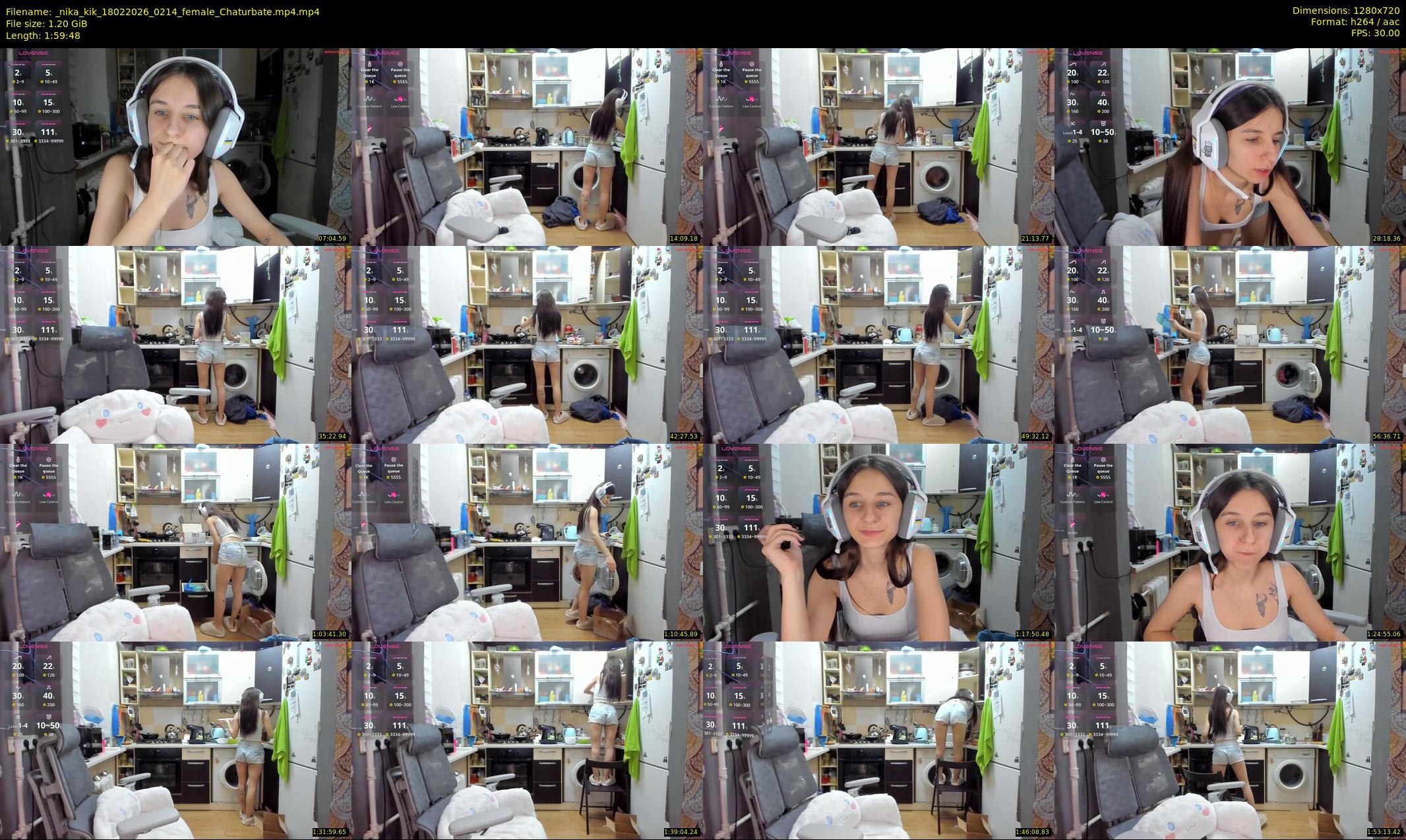 _nika_kik — 120 minute Chaturbate female cam show recording, 720p, Feb 18, 2026