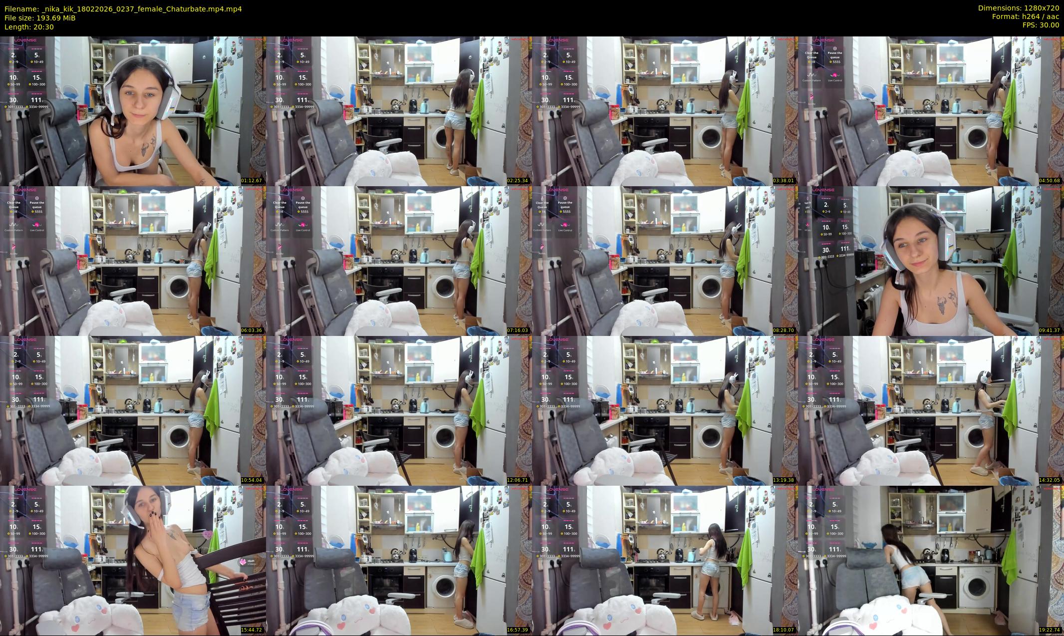 _nika_kik — 21 minute Chaturbate female cam show recording, 720p, Feb 18, 2026