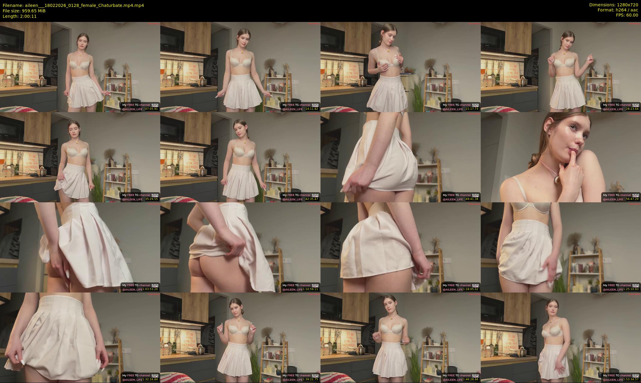 aileen__ — 121 minute Chaturbate female cam show recording, 720p, Feb 18, 2026