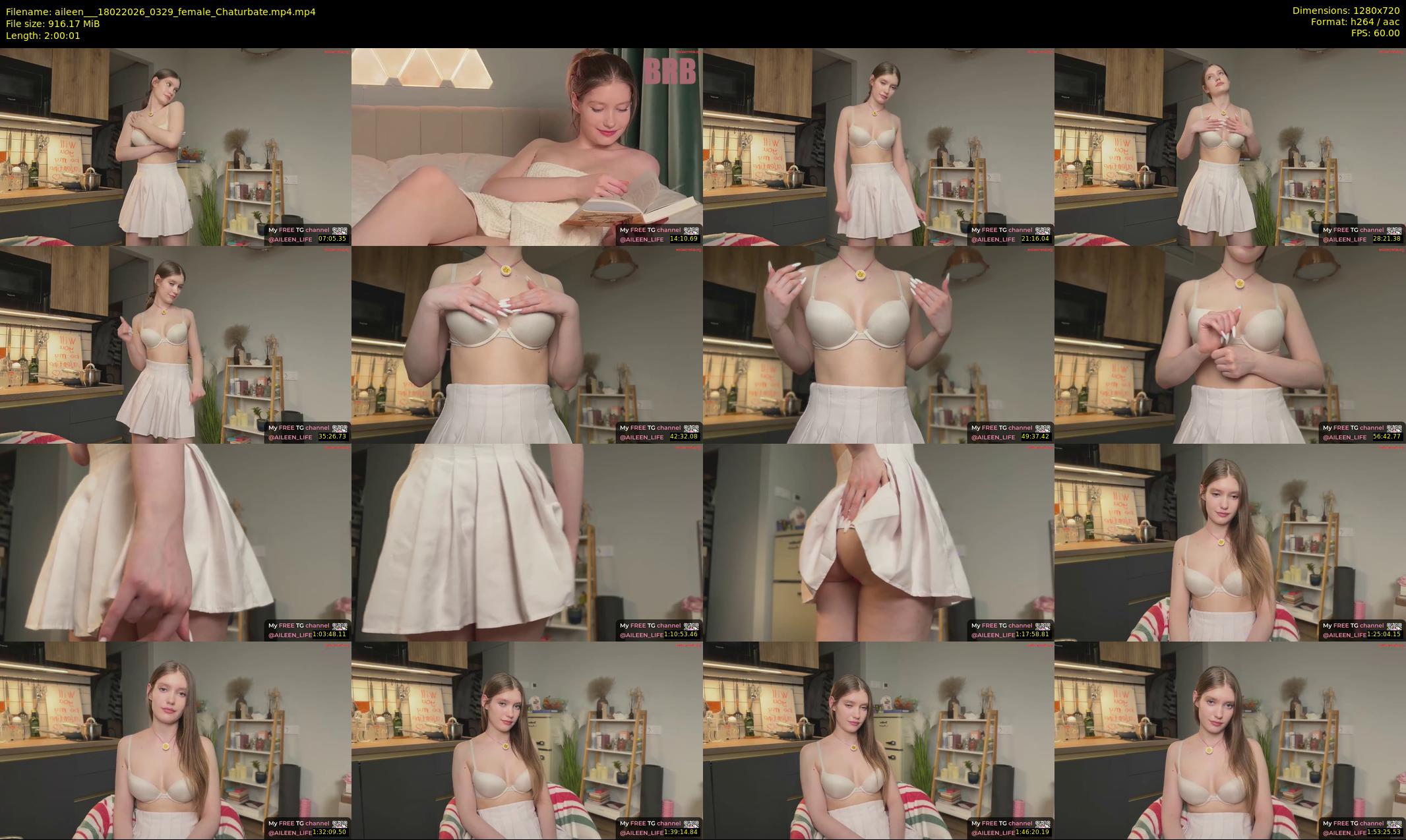 aileen__ — 121 minute Chaturbate female cam show recording, 720p, Feb 18, 2026