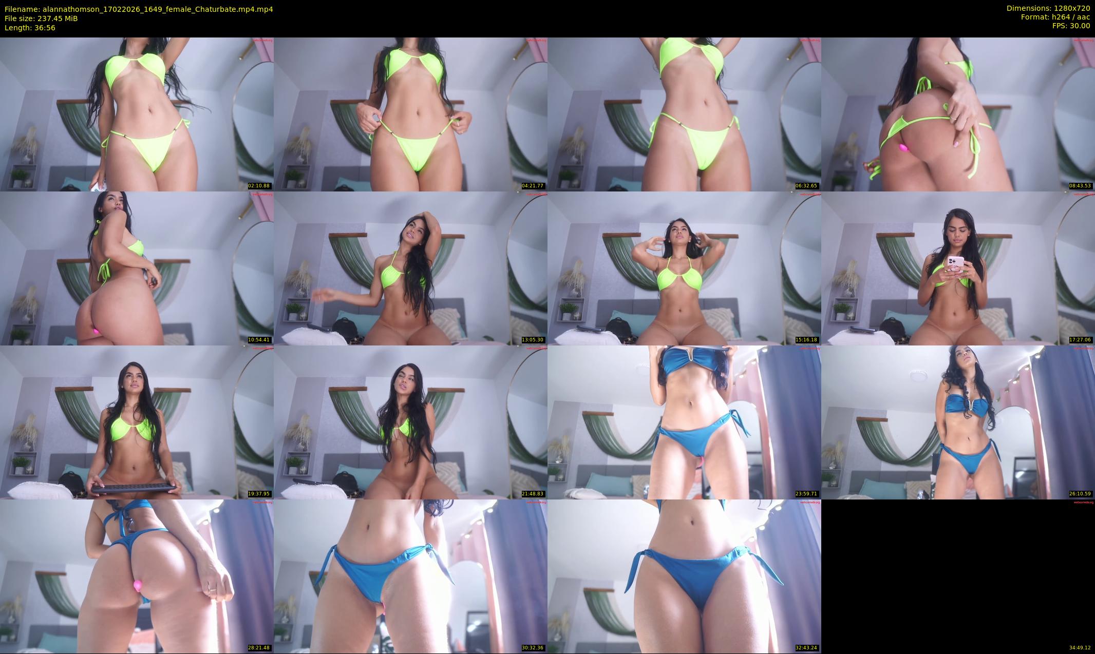 alannathomson — 37 minute Chaturbate female cam show recording, 720p, Feb 17, 2026