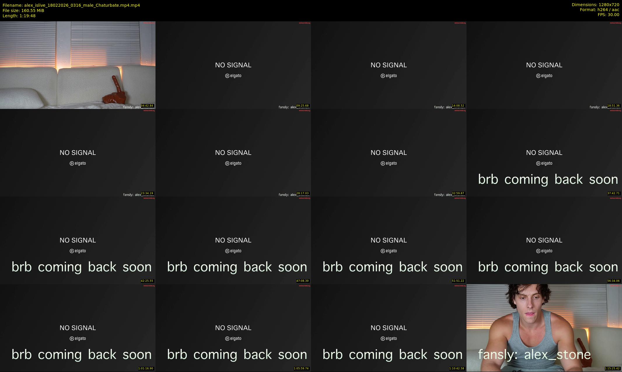 alex_islive — 80 minute Chaturbate male cam show recording, 720p, Feb 18, 2026