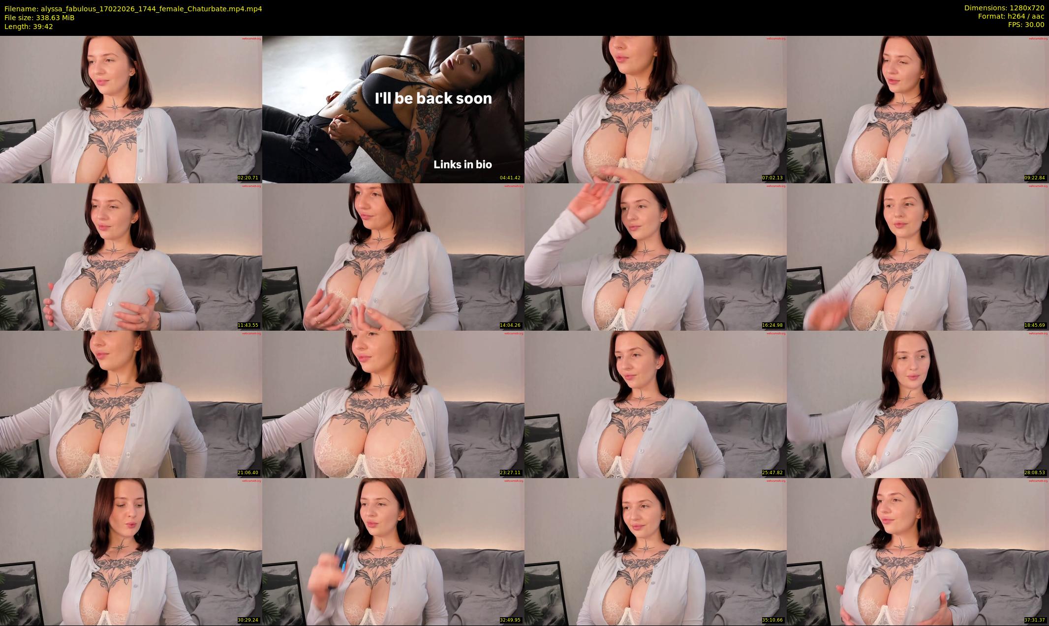 alyssa_fabulous — 40 minute Chaturbate female cam show recording, 720p, Feb 17, 2026