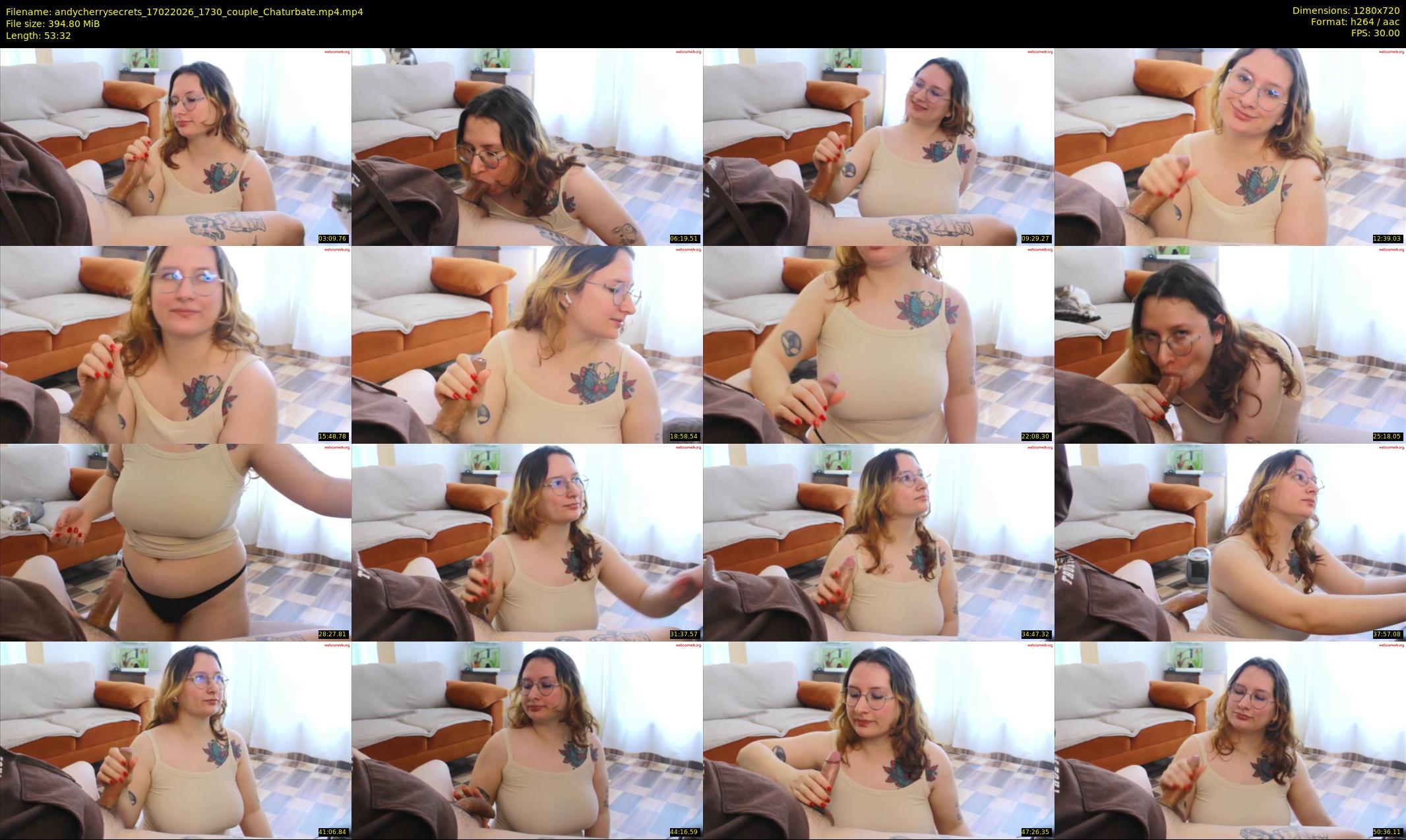 andycherrysecrets — 54 minute Chaturbate couple cam show recording, 720p, Feb 17, 2026