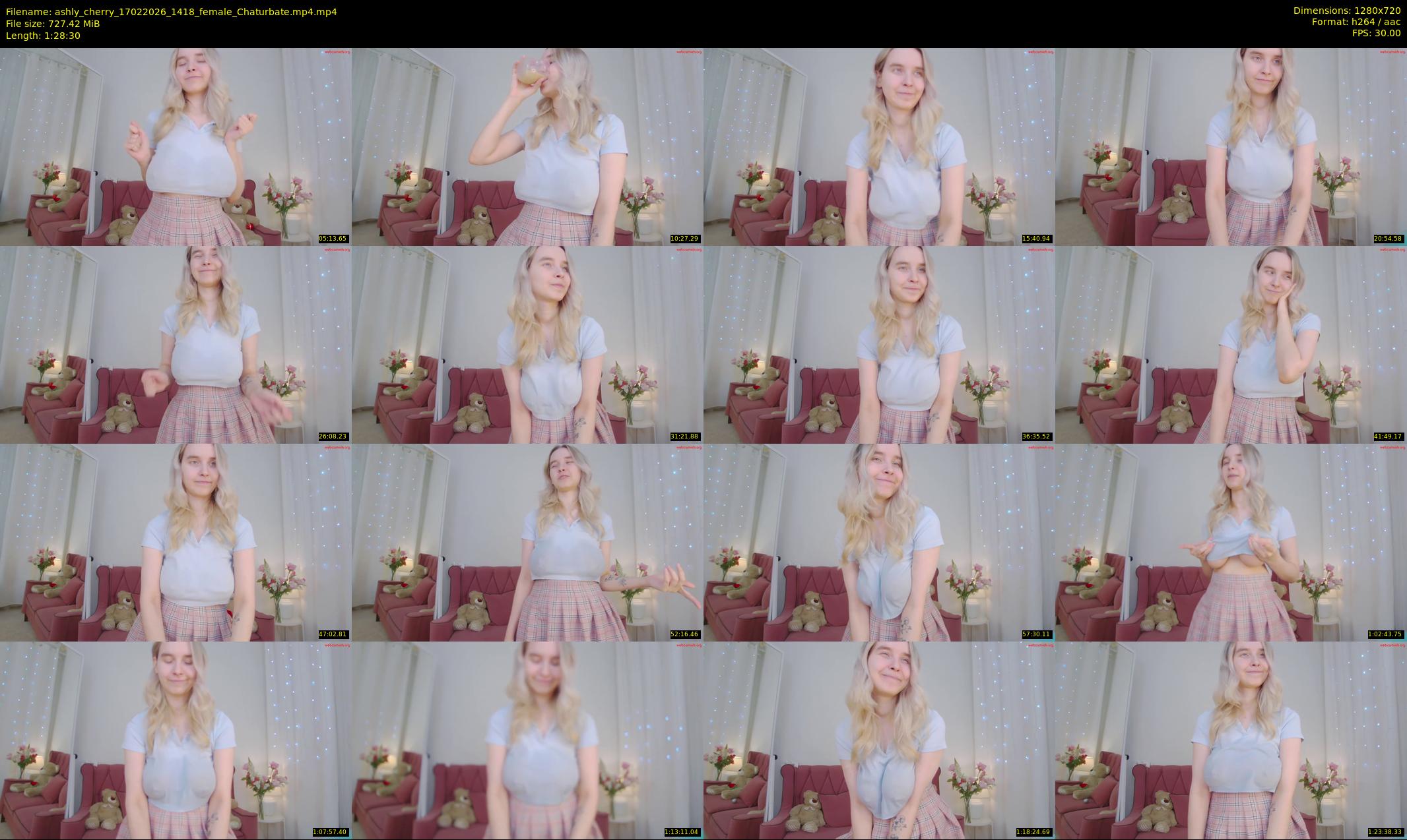 ashly_cherry — 89 minute Chaturbate female cam show recording, 720p, Feb 17, 2026