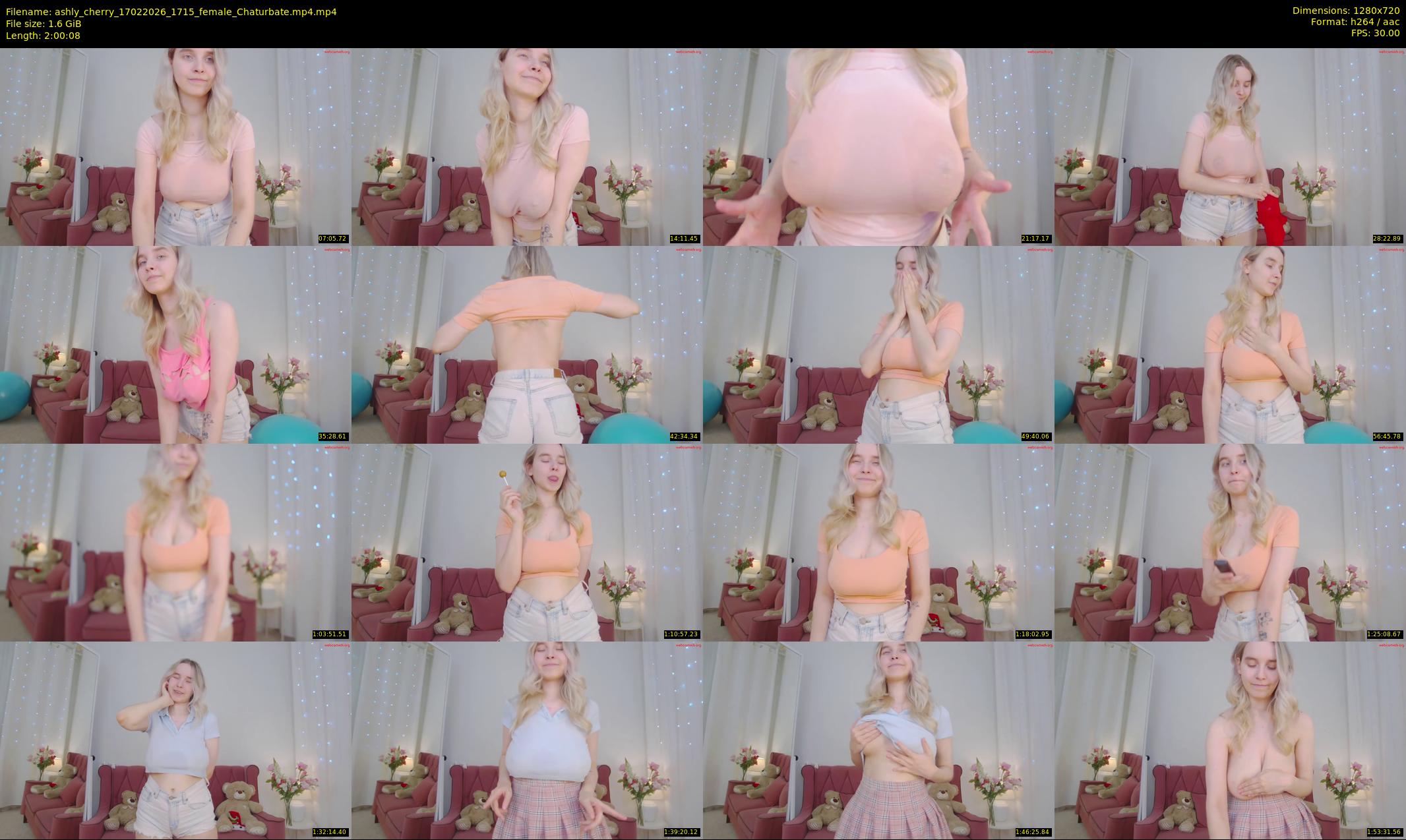 ashly_cherry — 121 minute Chaturbate female cam show recording, 720p, Feb 17, 2026