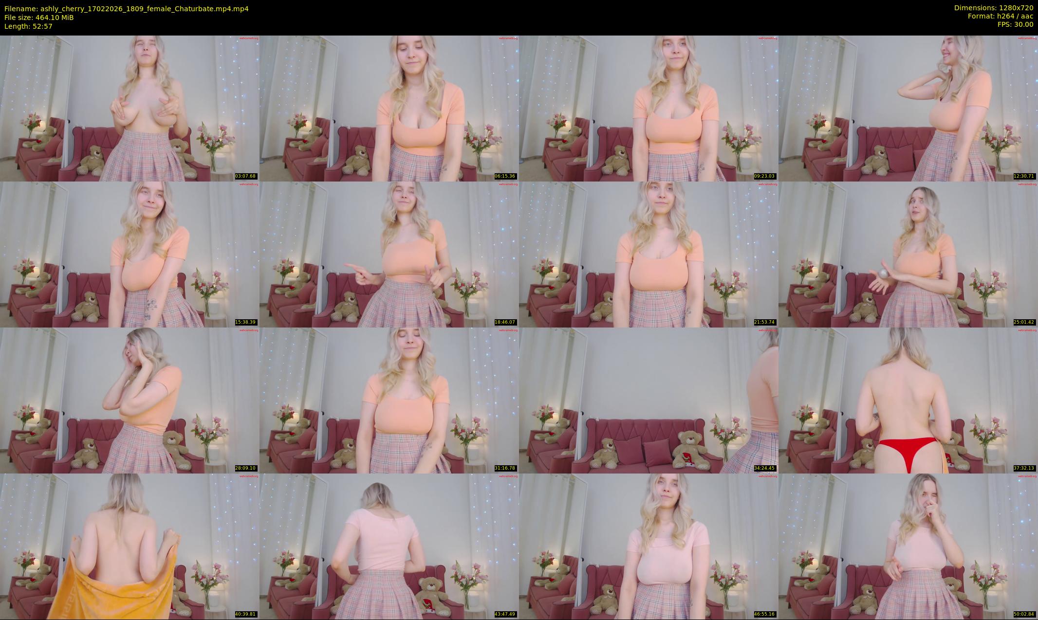 ashly_cherry — 53 minute Chaturbate female cam show recording, 720p, Feb 17, 2026