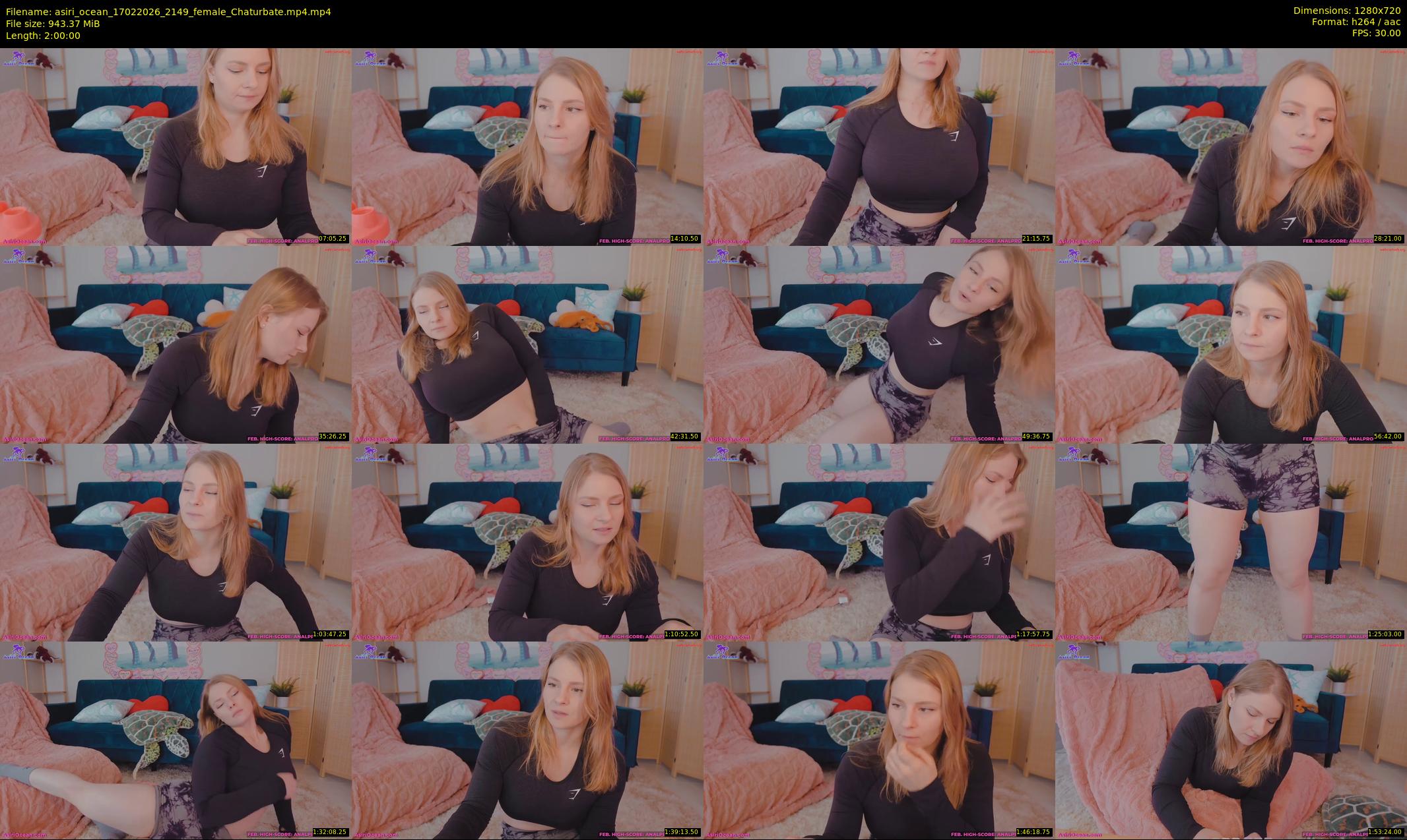 asiri_ocean — 120 minute Chaturbate female cam show recording, 720p, Feb 17, 2026