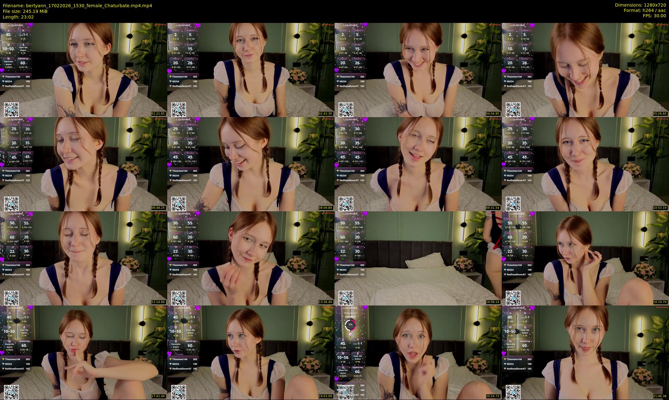 bertyann — 24 minute Chaturbate female cam show recording, 720p, Feb 17, 2026