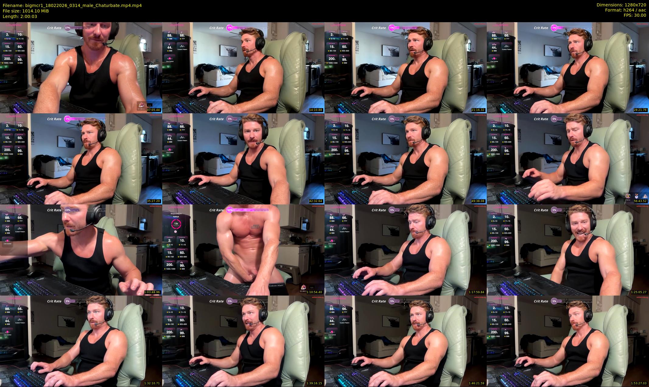 bigmcr1 — 121 minute Chaturbate male cam show recording, 720p, Feb 18, 2026