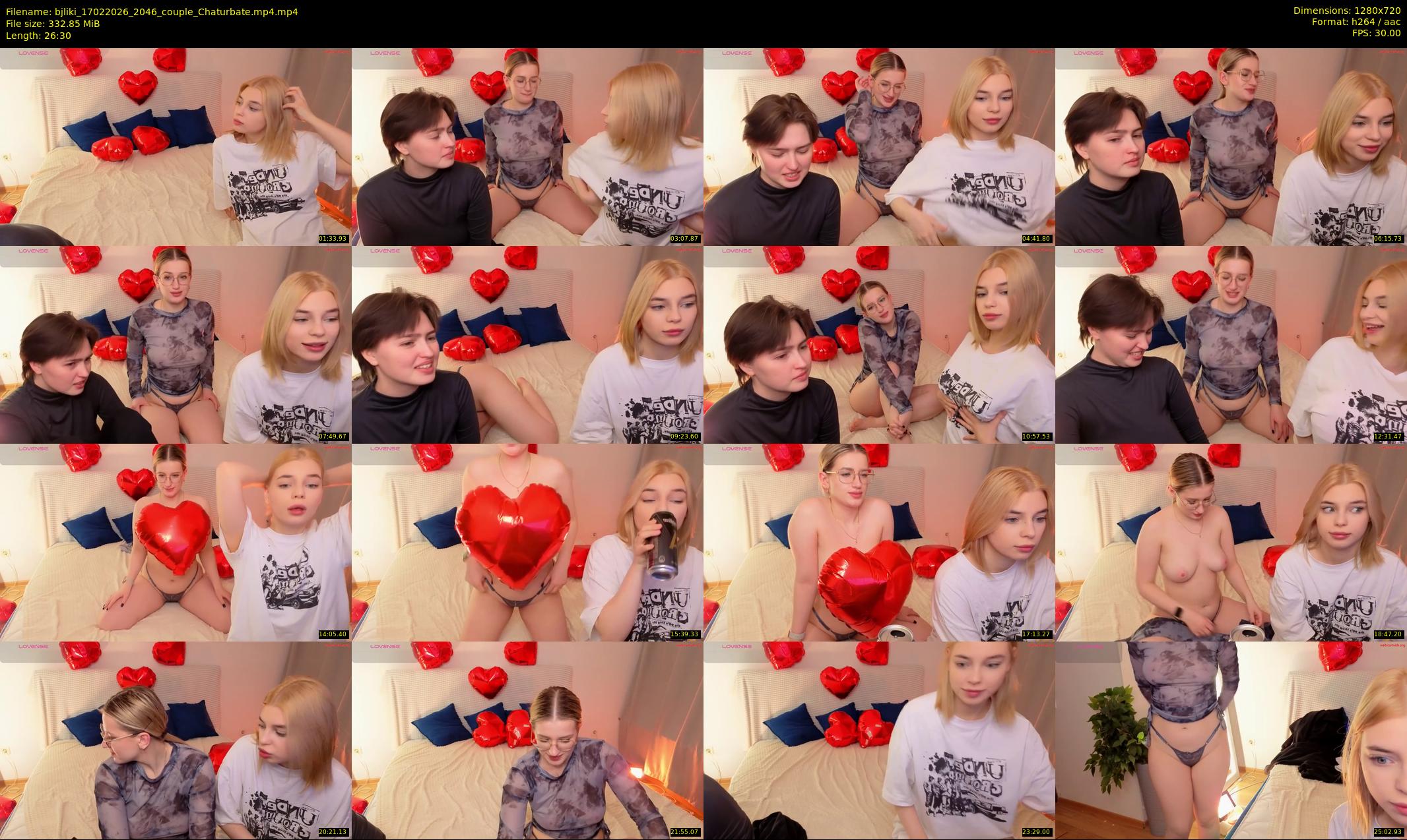 bjliki — 27 minute Chaturbate couple cam show recording, 720p, Feb 17, 2026