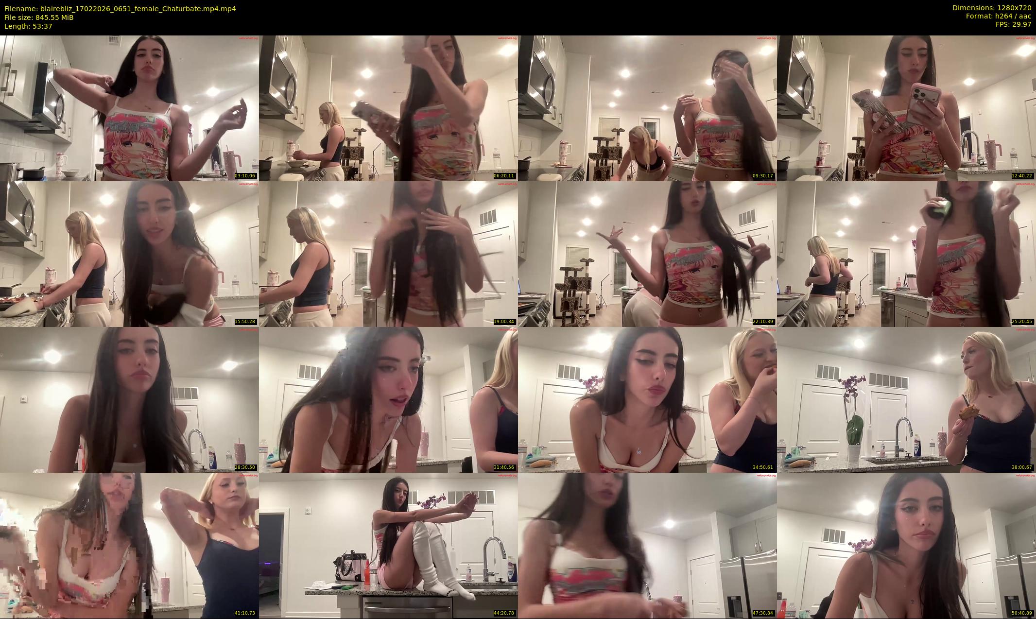 blairebliz — 54 minute Chaturbate female cam show recording, 720p, Feb 17, 2026