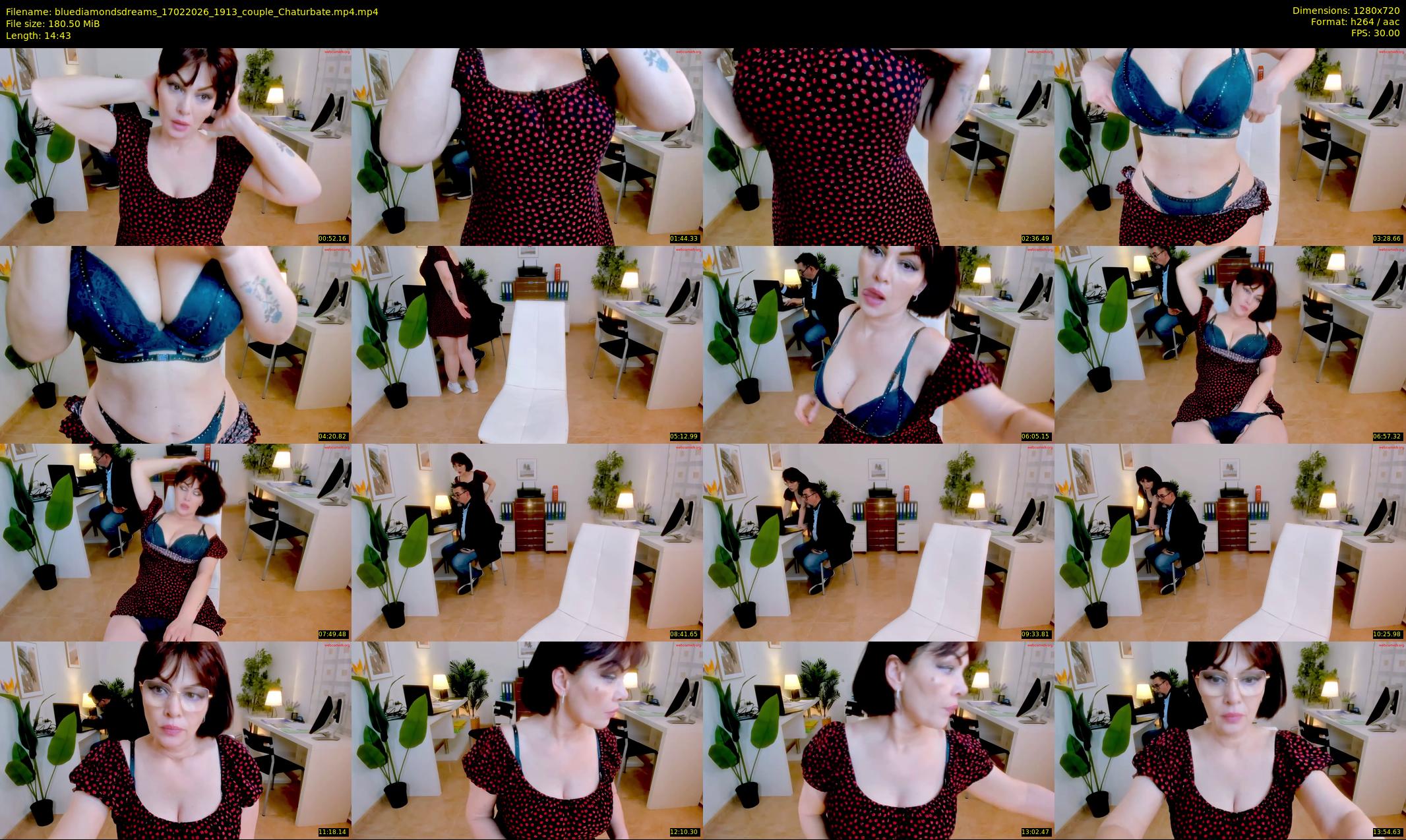 bluediamondsdreams — 15 minute Chaturbate couple cam show recording, 720p, Feb 17, 2026