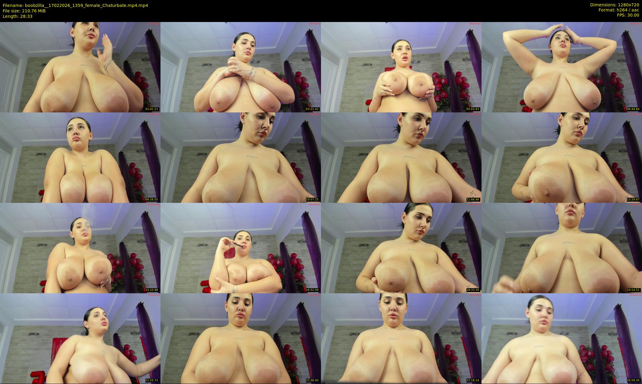 boobzilla_ — 29 minute Chaturbate female cam show recording, 720p, Feb 17, 2026