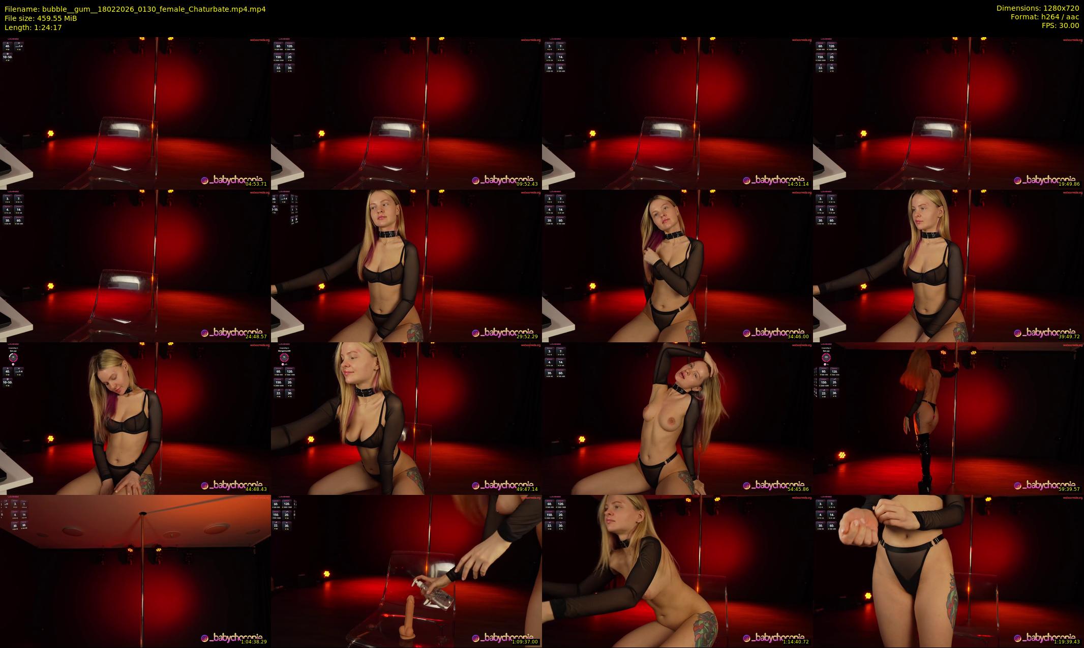 bubble__gum_ — 85 minute Chaturbate female cam show recording, 720p, Feb 18, 2026