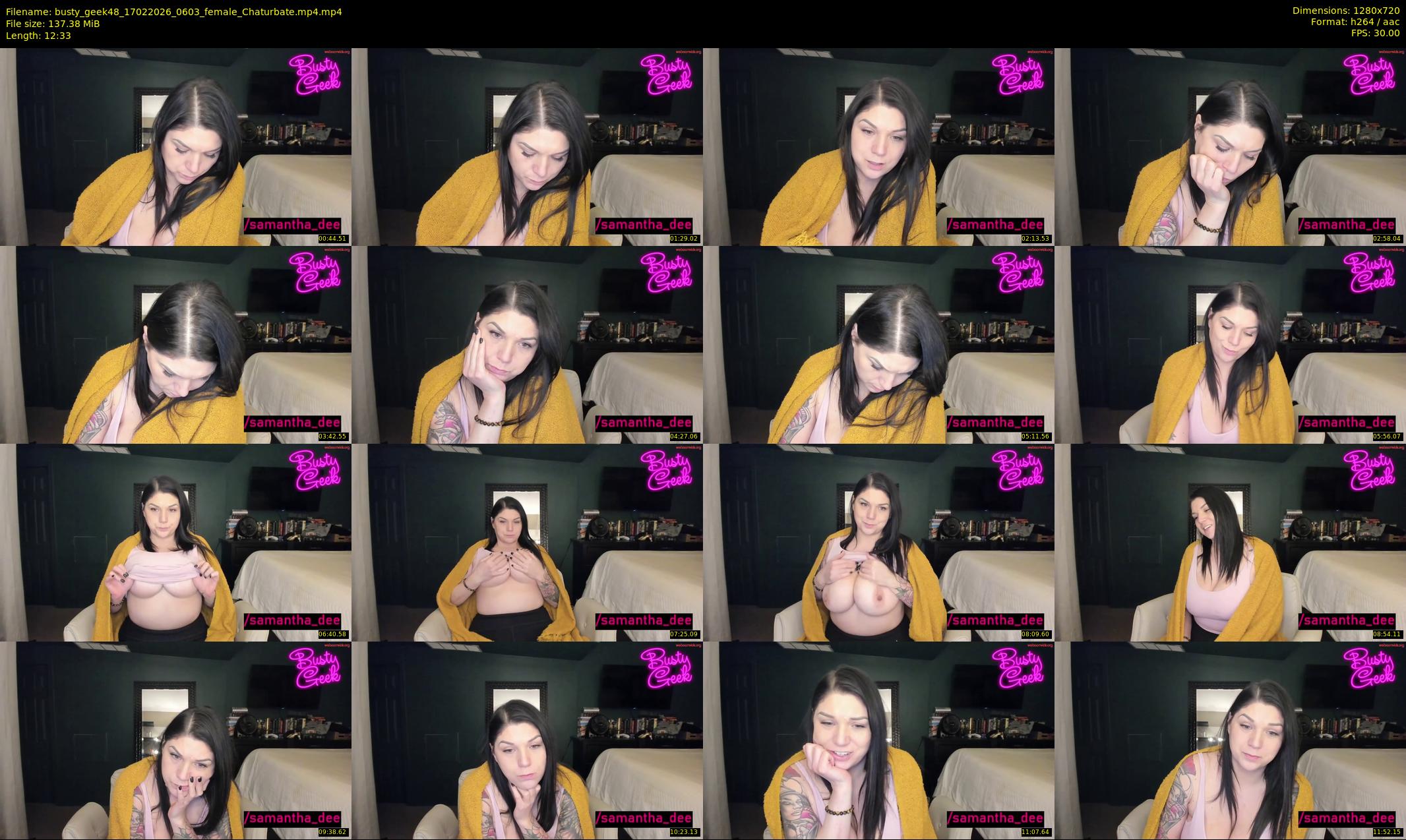 busty_geek48 — 13 minute Chaturbate female cam show recording, 720p, Feb 17, 2026