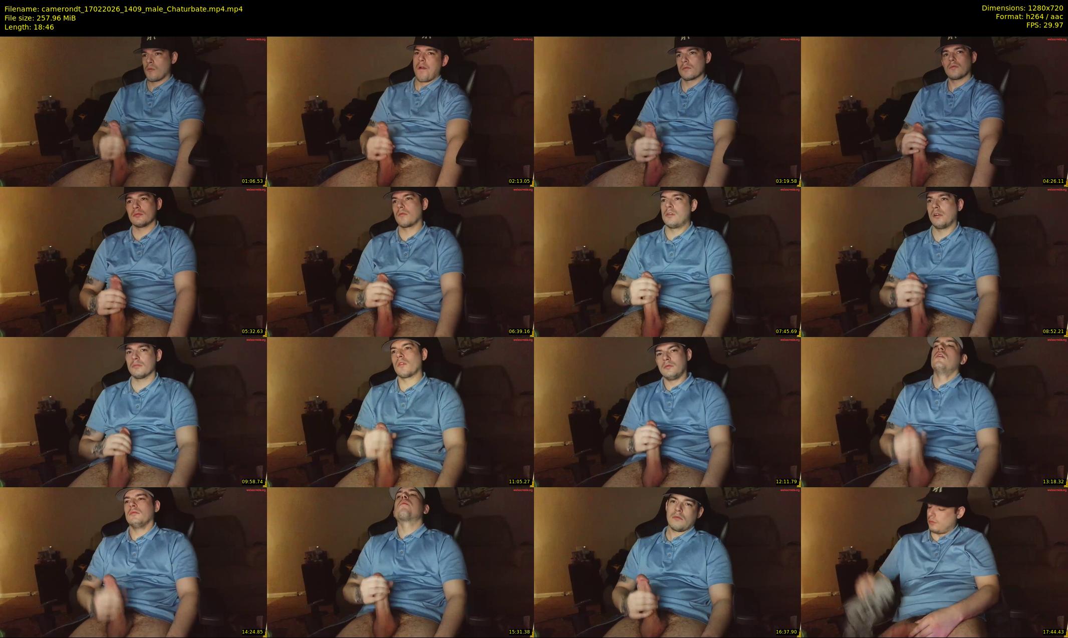 camerondt — 19 minute Chaturbate male cam show recording, 720p, Feb 17, 2026