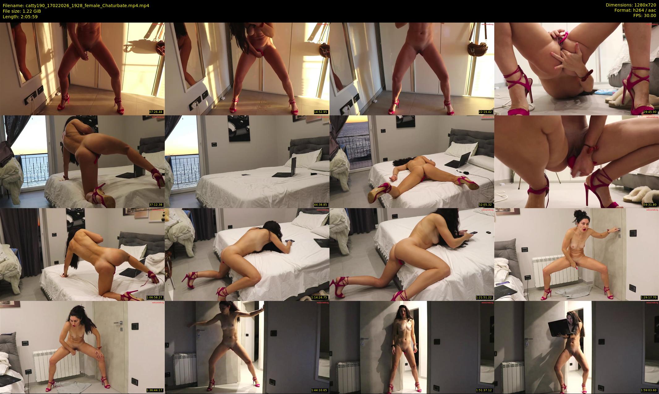 catty190 — 126 minute Chaturbate female cam show recording, 720p, Feb 17, 2026