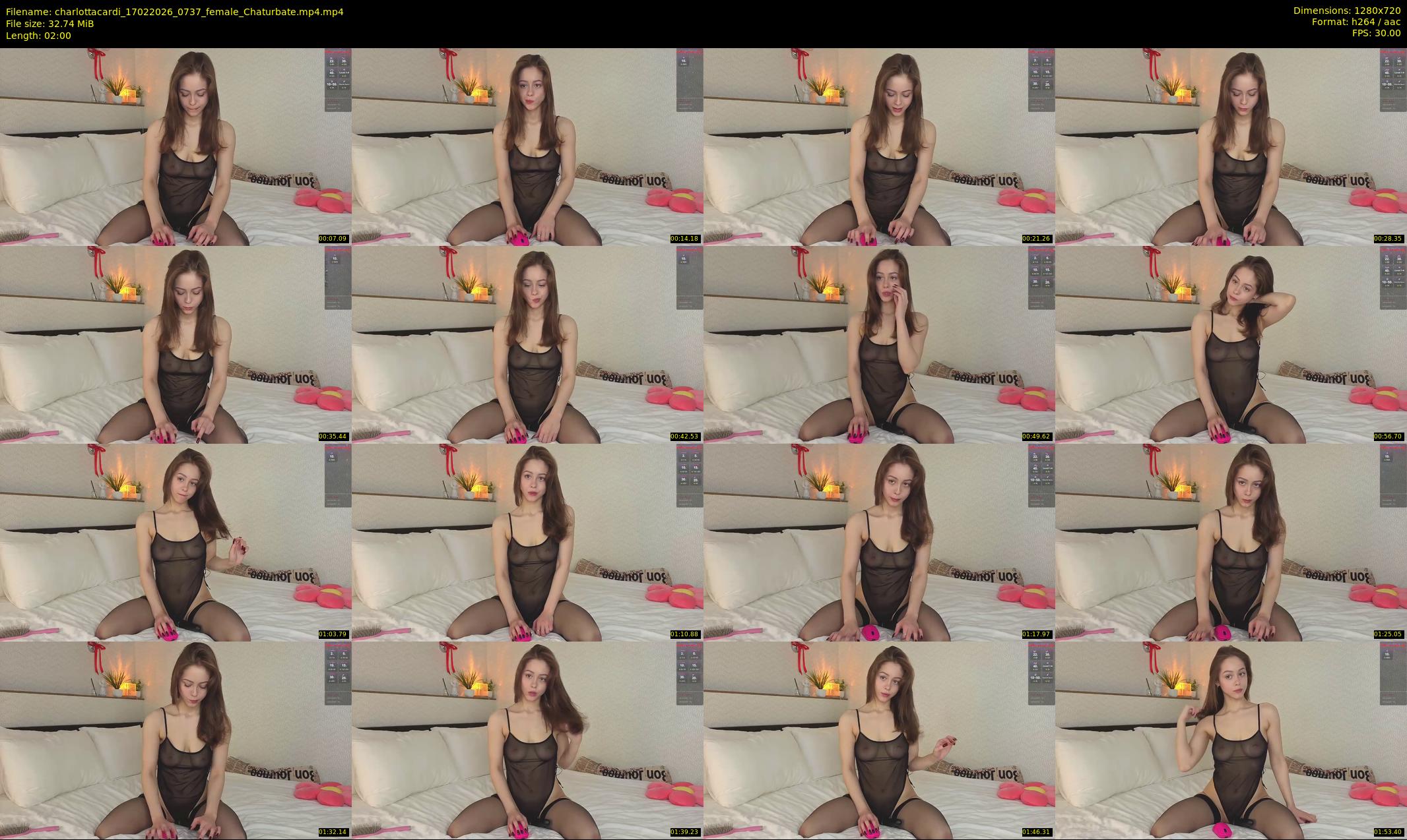 charlottacardi — 2 minute Chaturbate female cam show recording, 720p, Feb 17, 2026