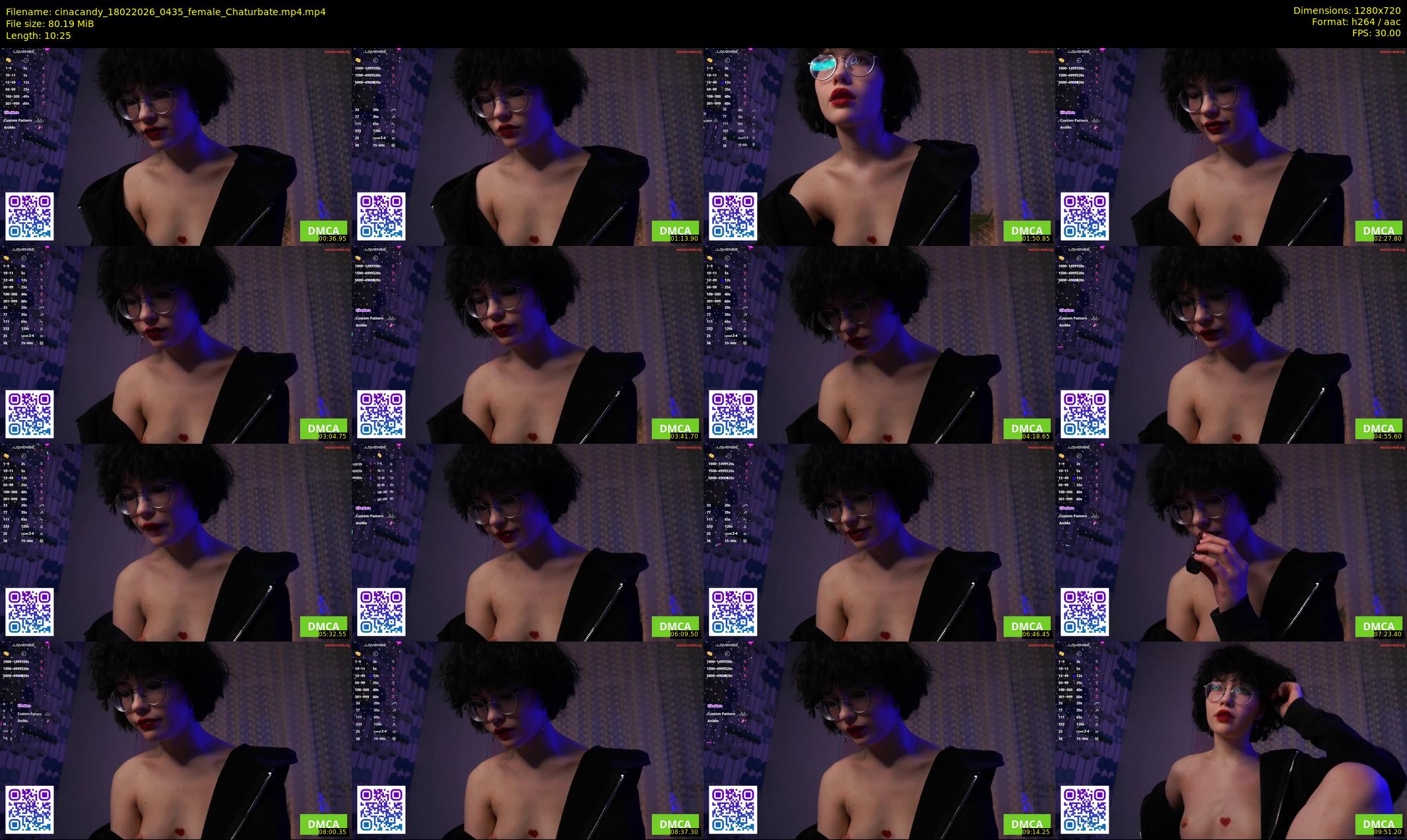 cinacandy — 11 minute Chaturbate female cam show recording, 720p, Feb 18, 2026