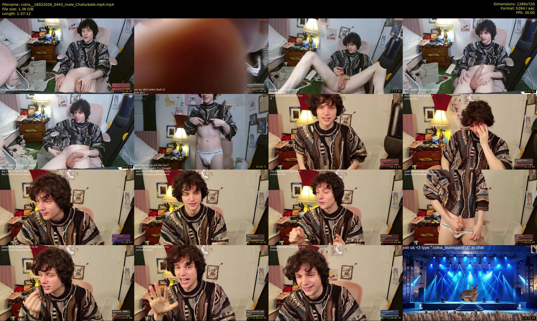 cokia_ — 98 minute Chaturbate male cam show recording, 720p, Feb 18, 2026