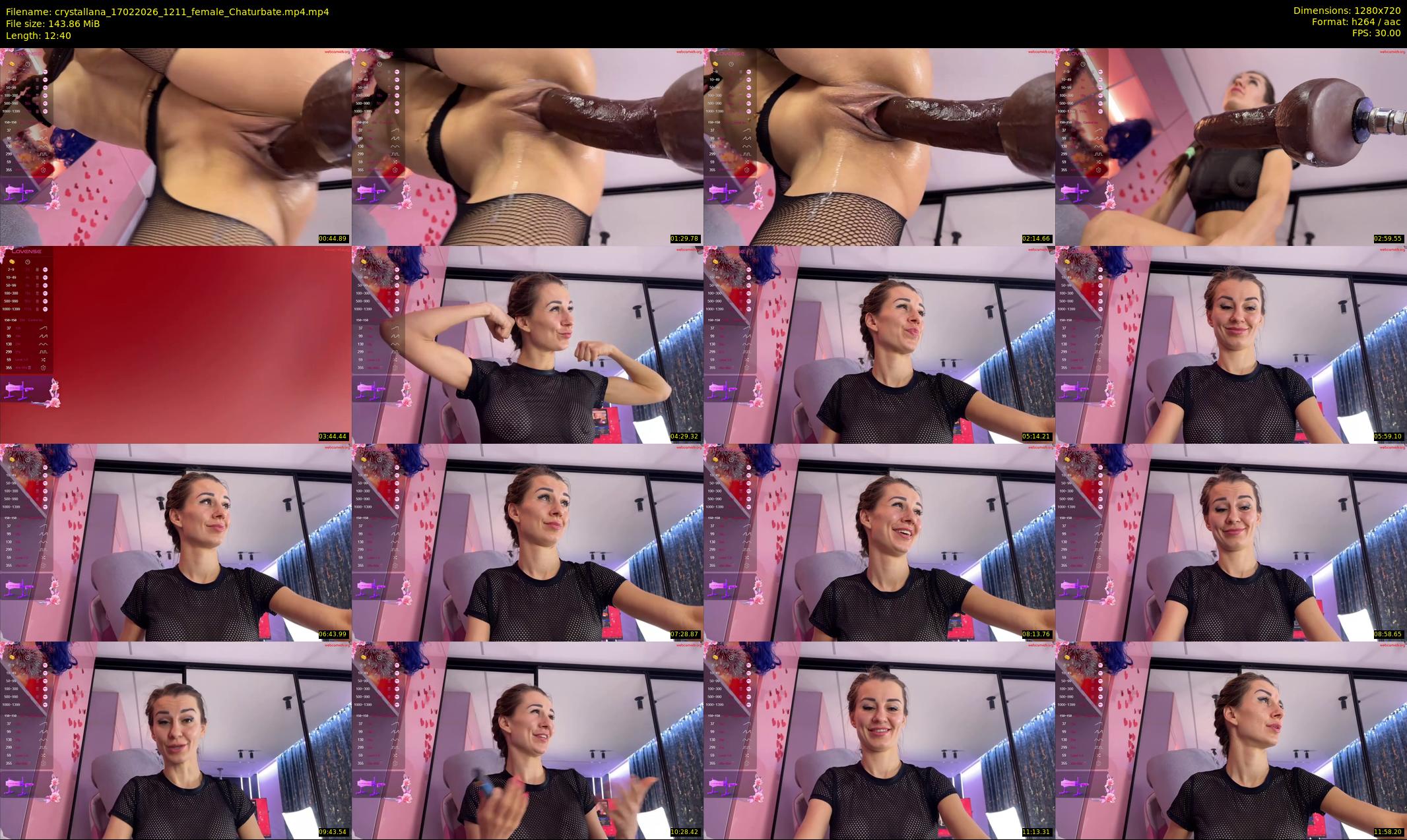 crystallana — 13 minute Chaturbate female cam show recording, 720p, Feb 17, 2026