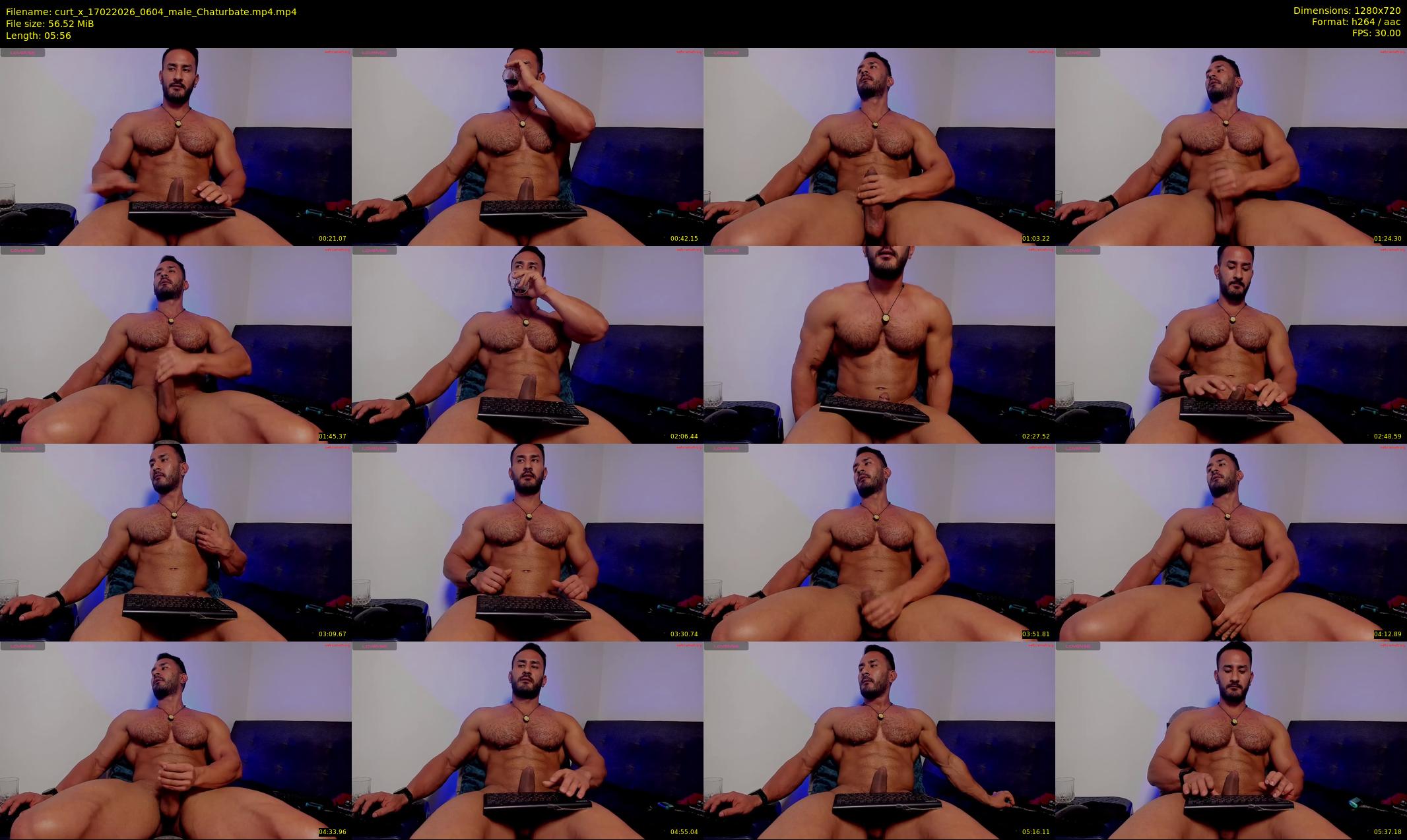 curt_x — 6 minute Chaturbate male cam show recording, 720p, Feb 17, 2026