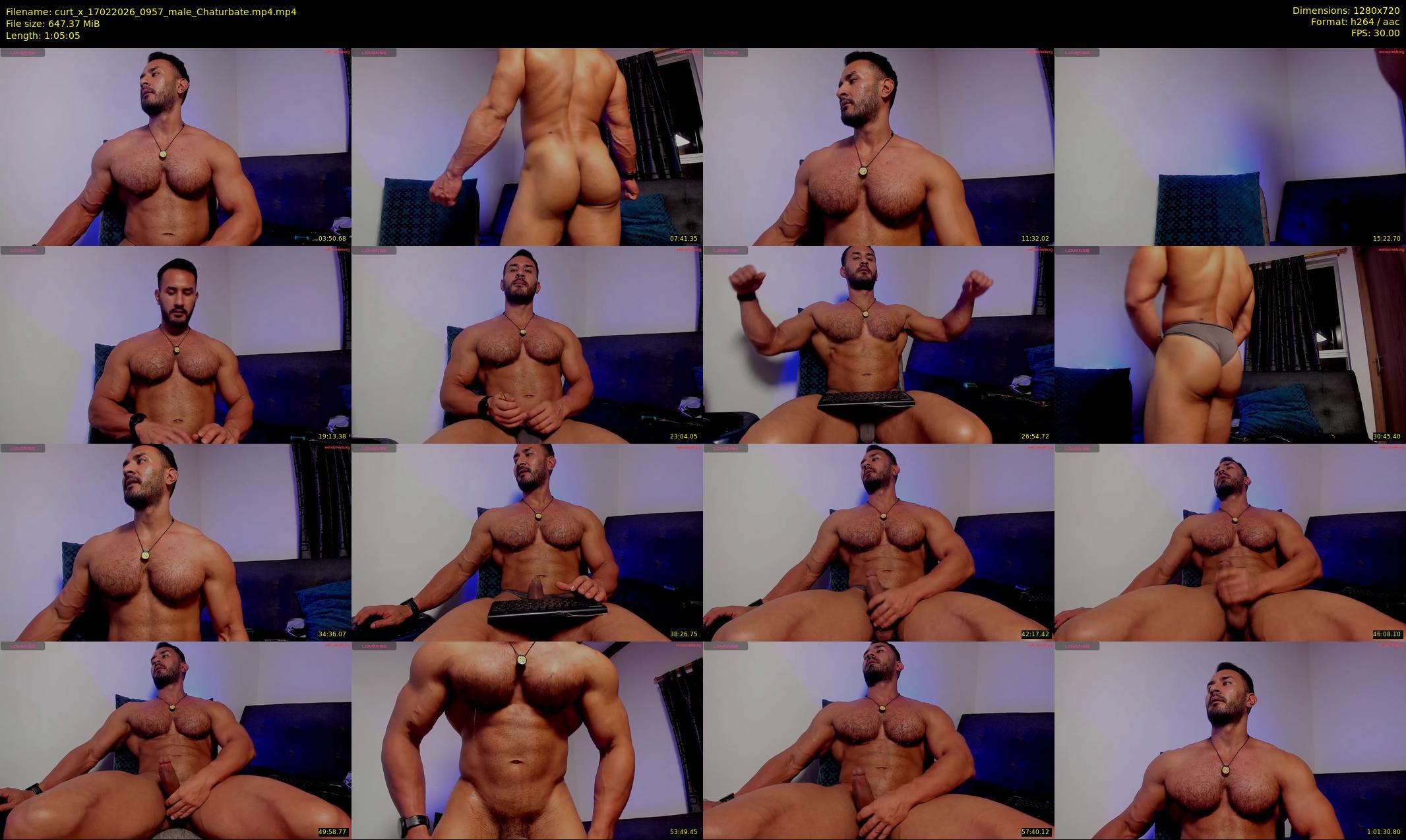 curt_x — 66 minute Chaturbate male cam show recording, 720p, Feb 17, 2026