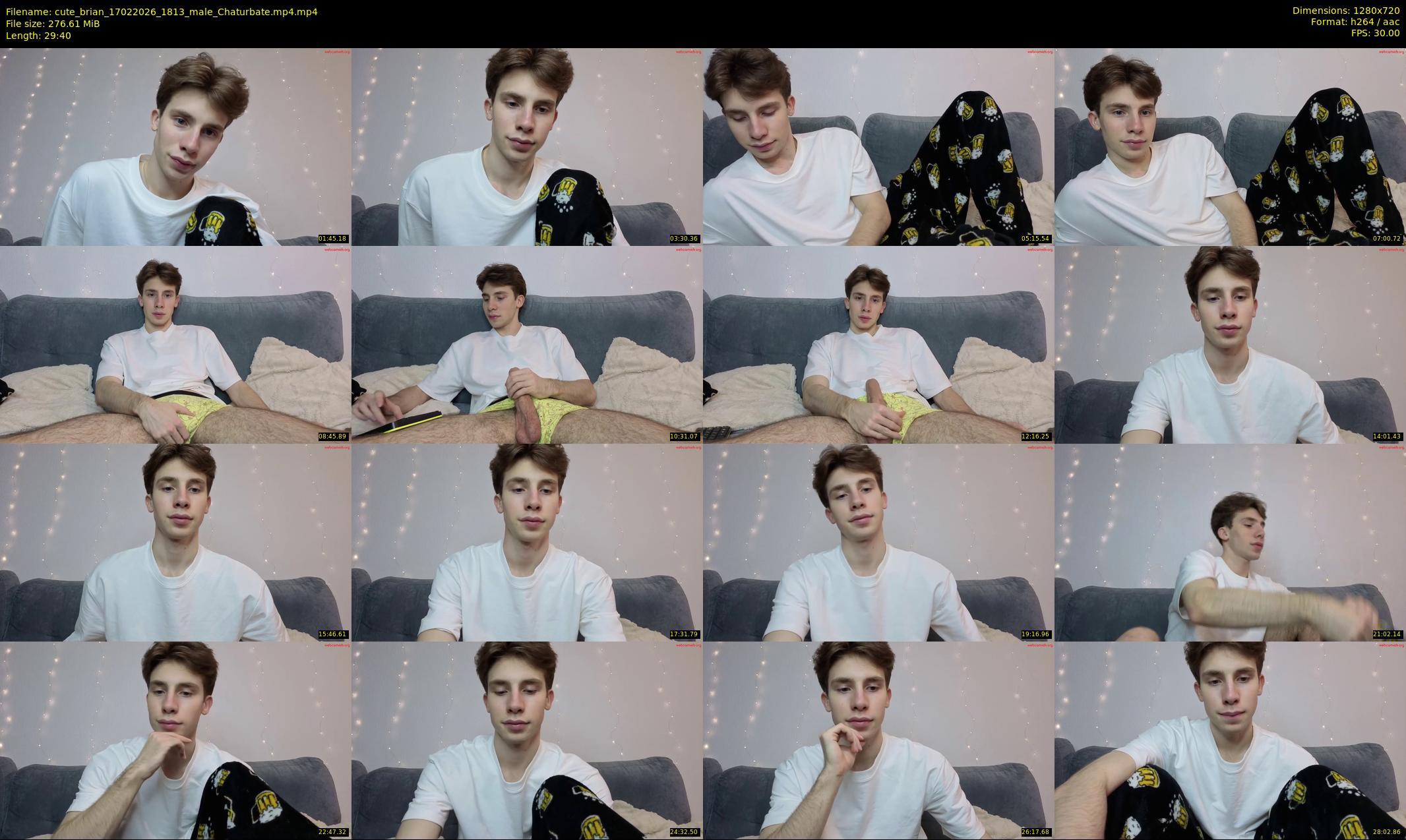 cute_brian — 30 minute Chaturbate male cam show recording, 720p, Feb 17, 2026