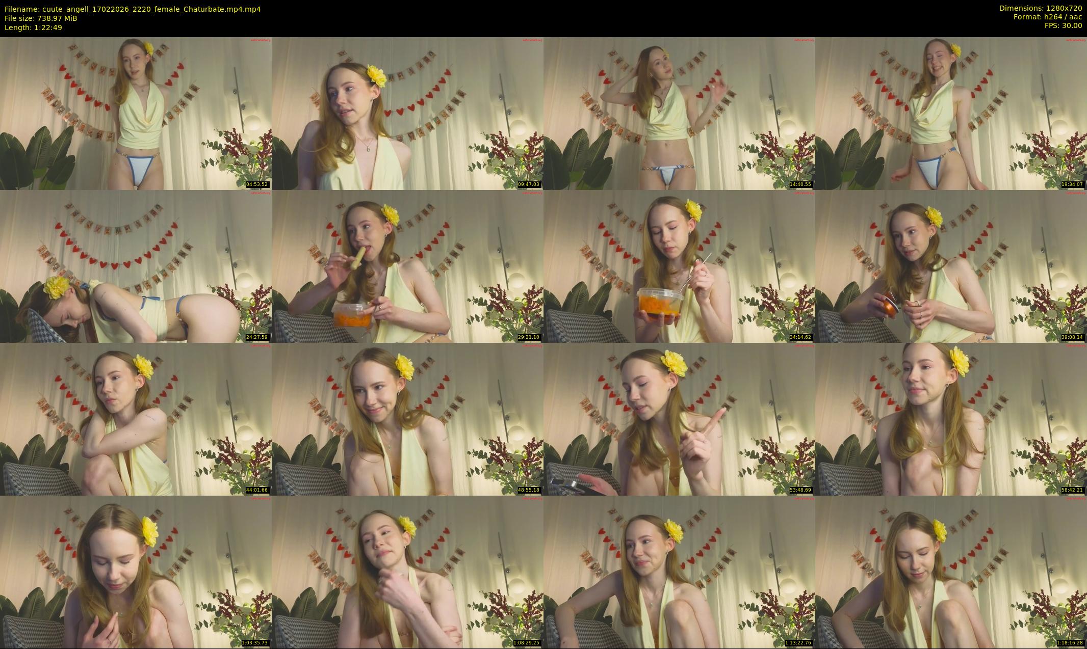 cuute_angell — 83 minute Chaturbate female cam show recording, 720p, Feb 17, 2026