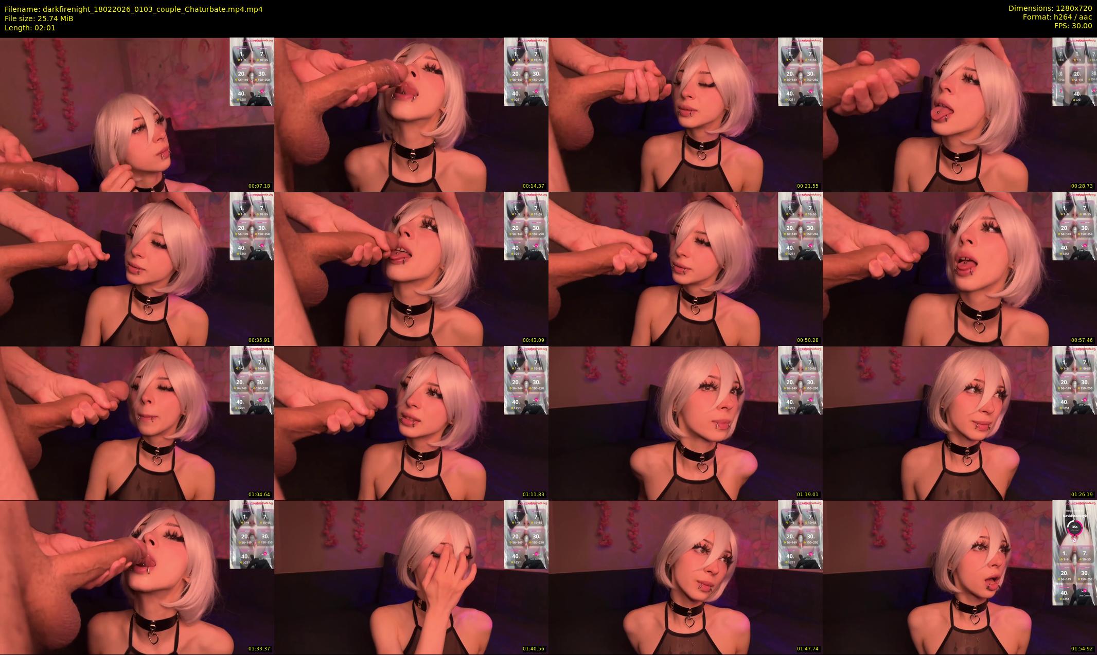 darkfirenight — 3 minute Chaturbate couple cam show recording, 720p, Feb 18, 2026