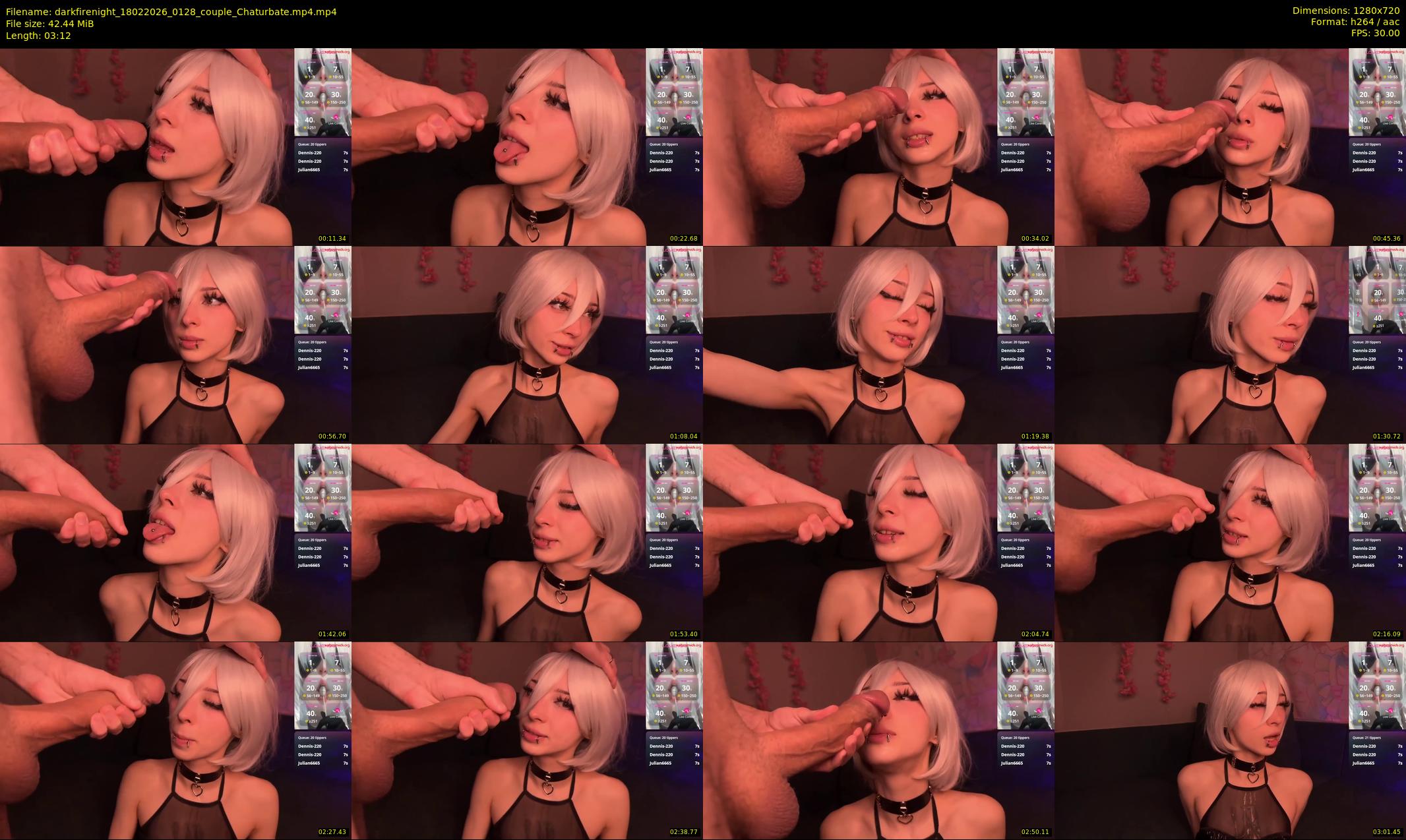 darkfirenight — 4 minute Chaturbate couple cam show recording, 720p, Feb 18, 2026