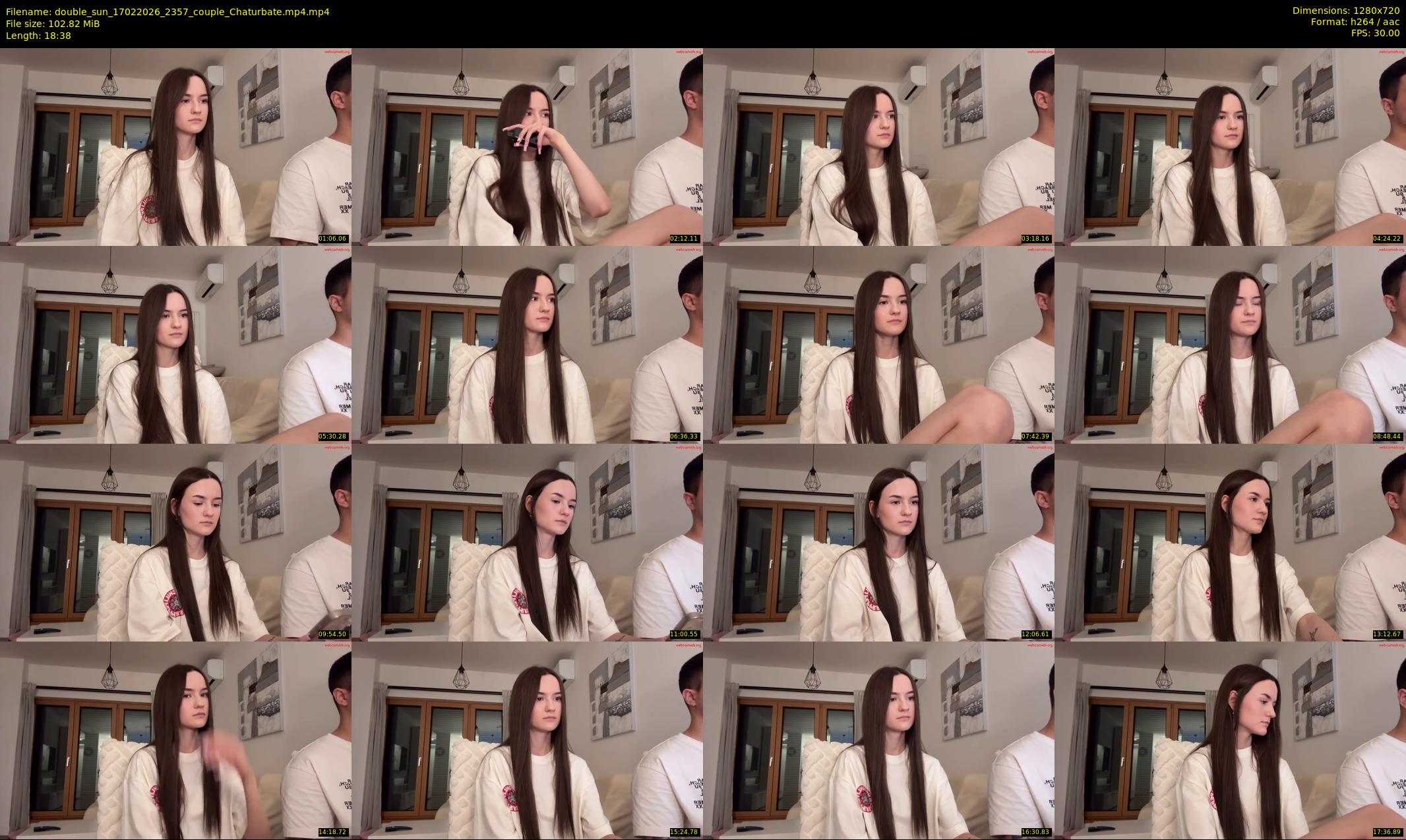 double_sun — 19 minute Chaturbate couple cam show recording, 720p, Feb 17, 2026
