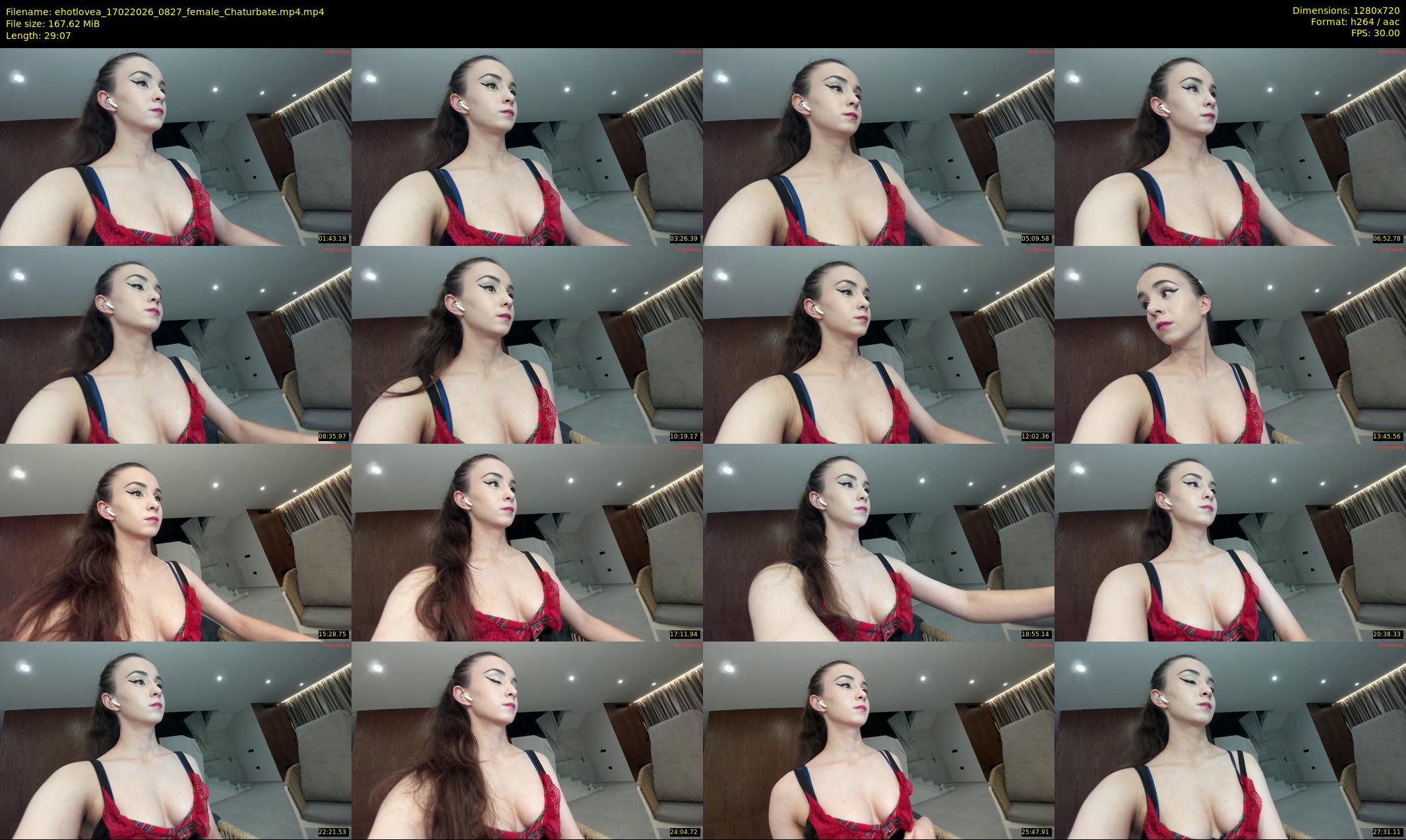 ehotlovea — 30 minute Chaturbate female cam show recording, 720p, Feb 17, 2026
