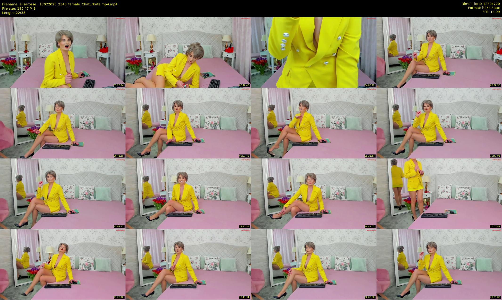 elisarosse_ — 23 minute Chaturbate female cam show recording, 720p, Feb 17, 2026