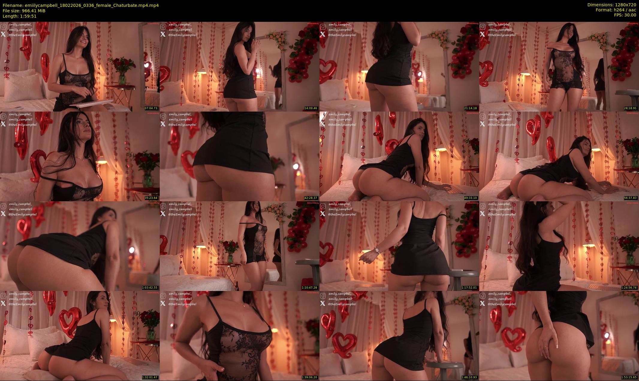 emiilycampbell — 120 minute Chaturbate female cam show recording, 720p, Feb 18, 2026