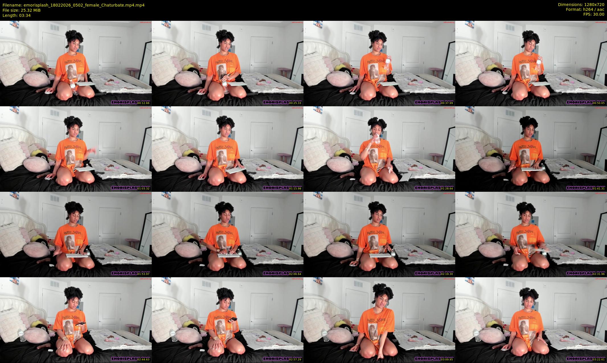emorisplash — 4 minute Chaturbate female cam show recording, 720p, Feb 18, 2026