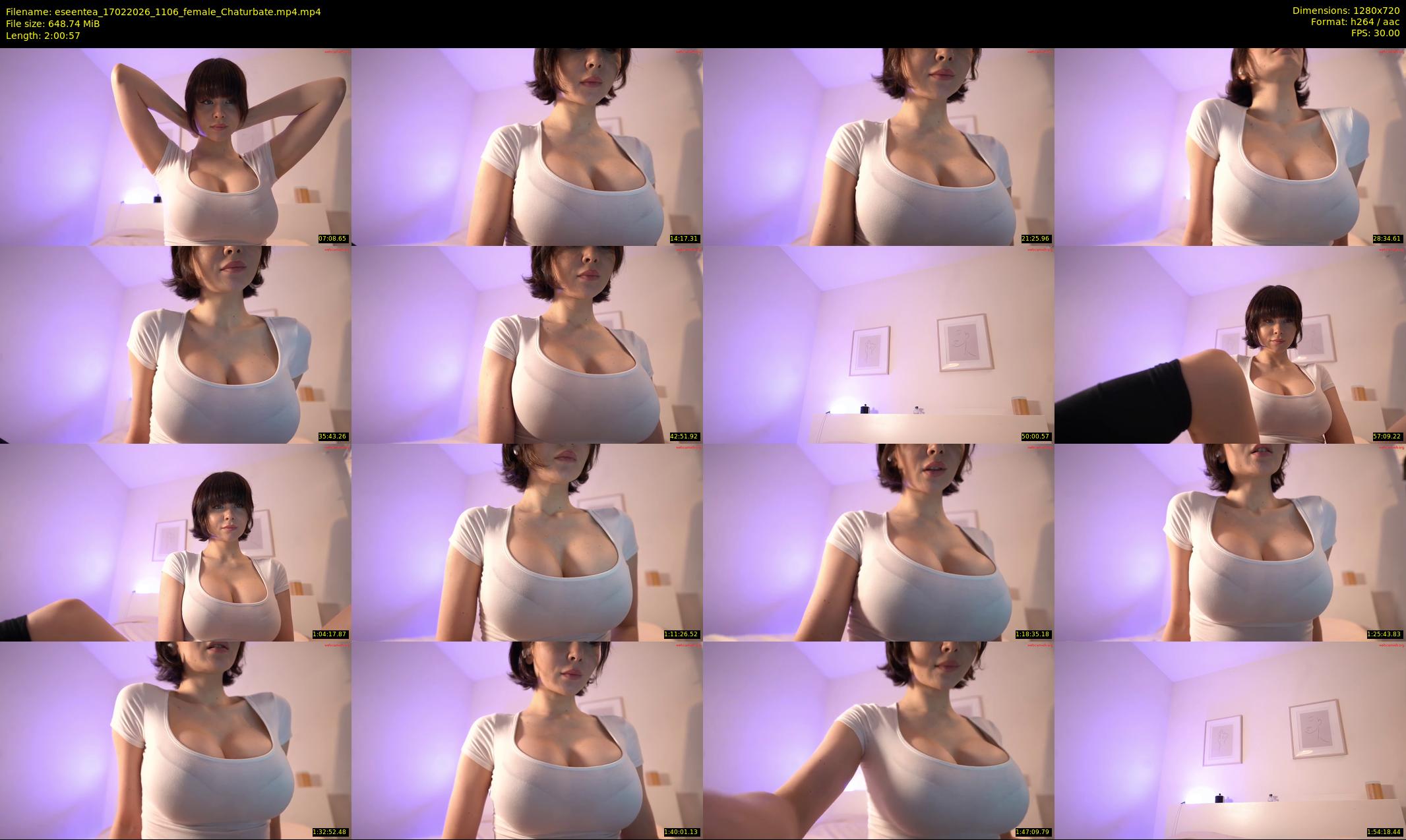 eseentea — 121 minute Chaturbate female cam show recording, 720p, Feb 17, 2026