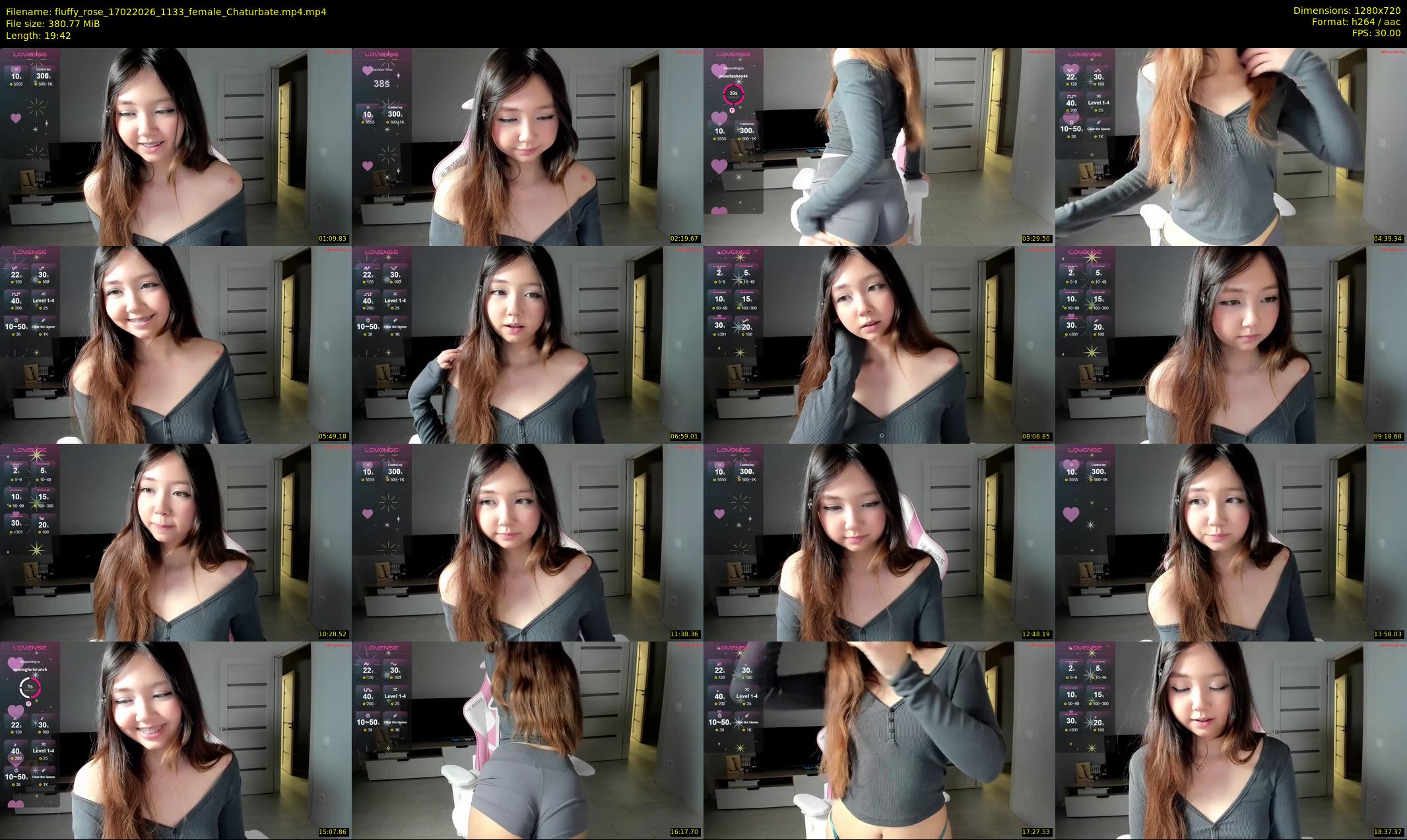 fluffy_rose — 20 minute Chaturbate female cam show recording, 720p, Feb 17, 2026