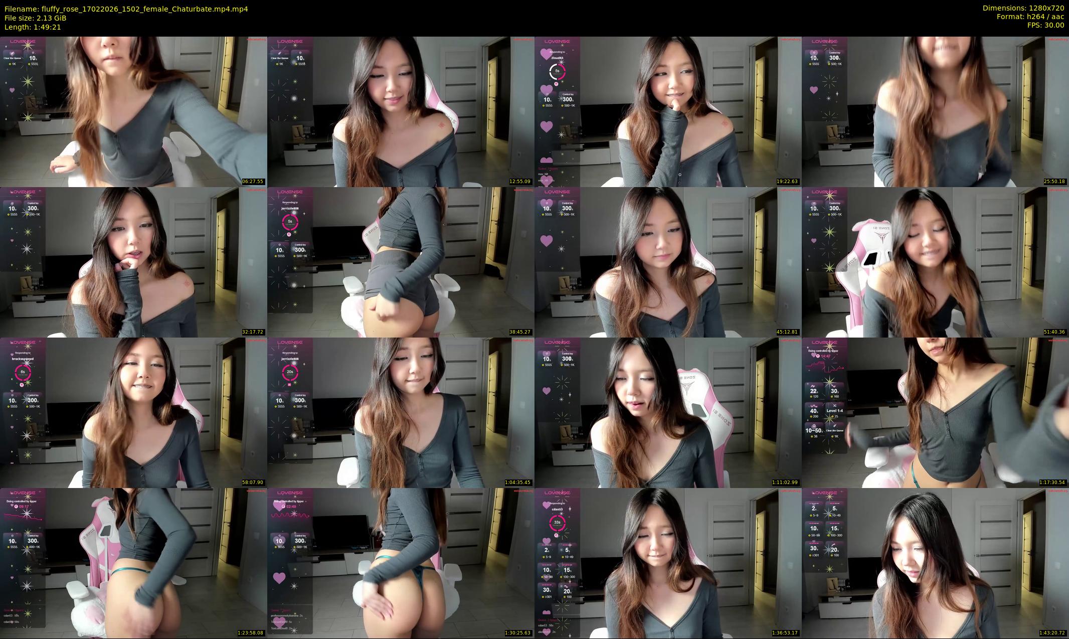 fluffy_rose — 110 minute Chaturbate female cam show recording, 720p, Feb 17, 2026