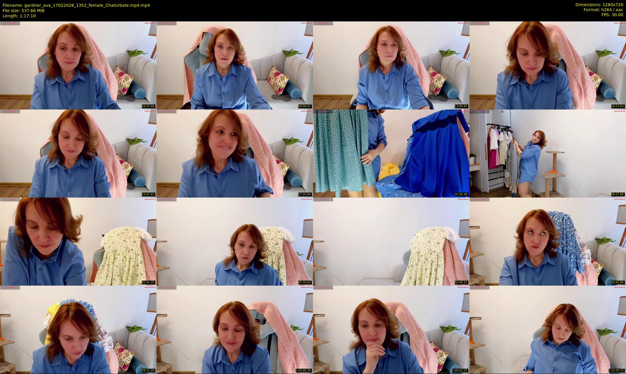 gardner_ava — 78 minute Chaturbate female cam show recording, 720p, Feb 17, 2026